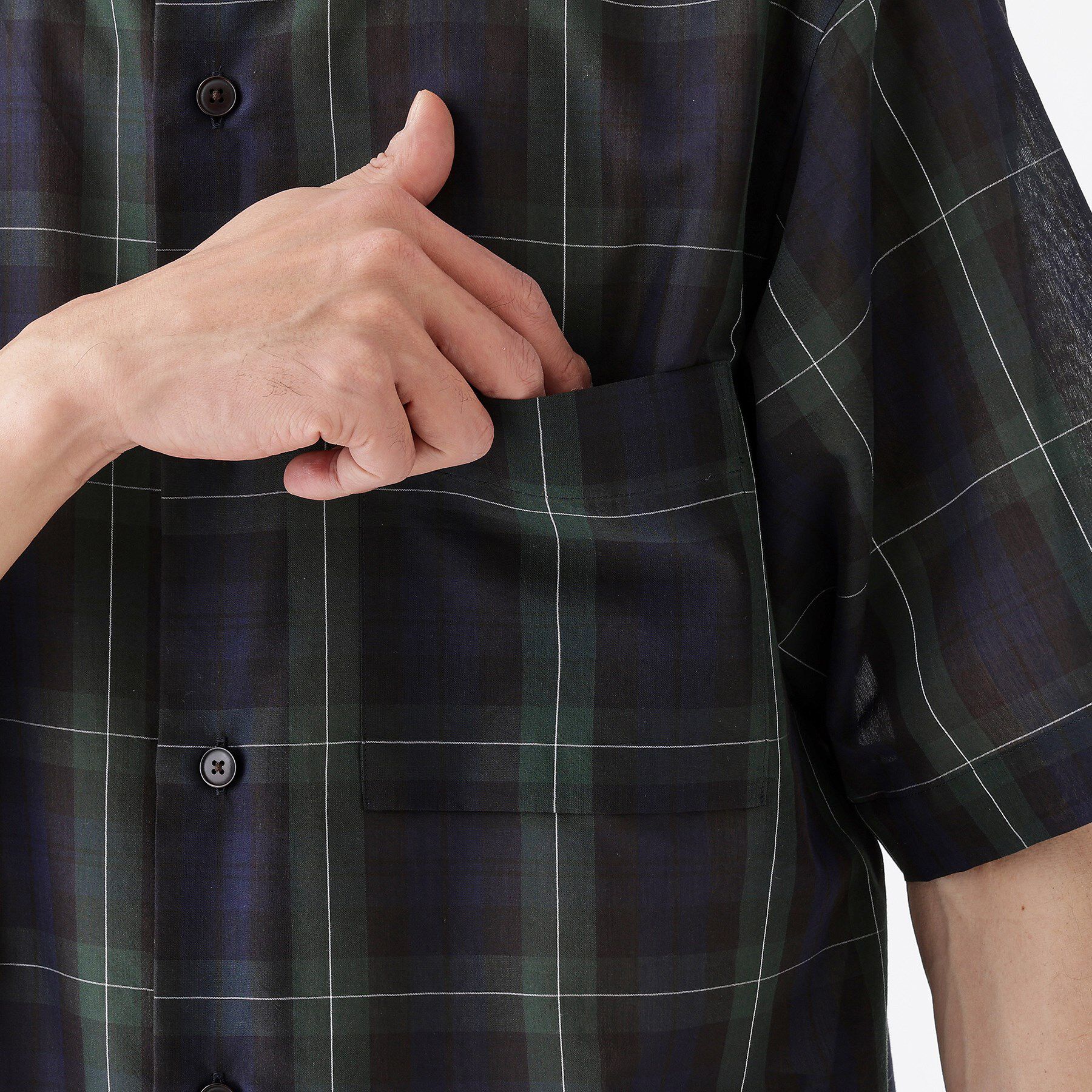 TAKEO KIKUCHI「【THE FLAGSHIP】シアーチェック シャツ」|シャツ・ブラウス|