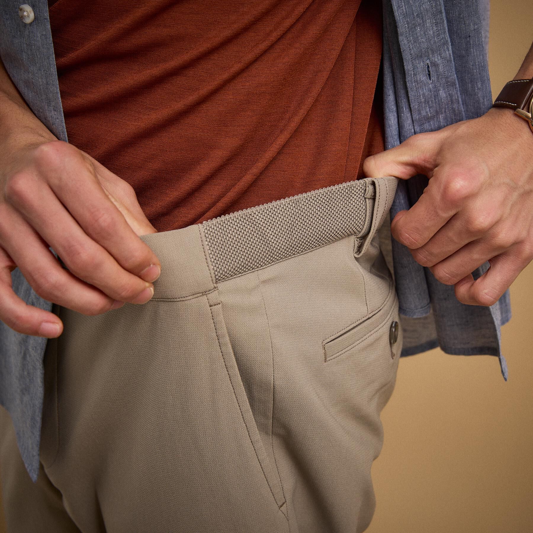 TAKEO KIKUCHI「【接触冷感/吸汗速乾】サイドゴアウエスト ストレートパンツ」|その他|