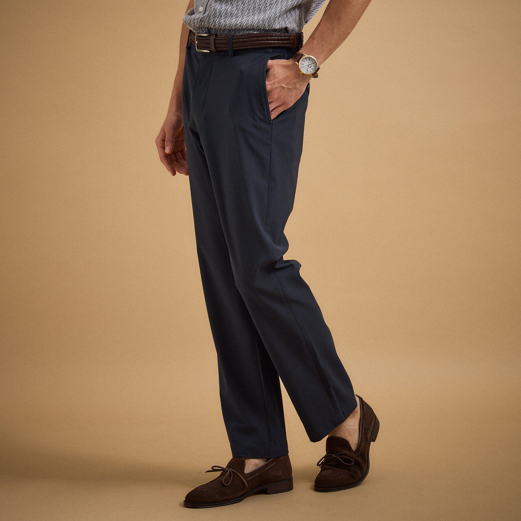 TAKEO KIKUCHI「【接触冷感/吸汗速乾】サイドゴアウエスト ストレートパンツ」|その他|