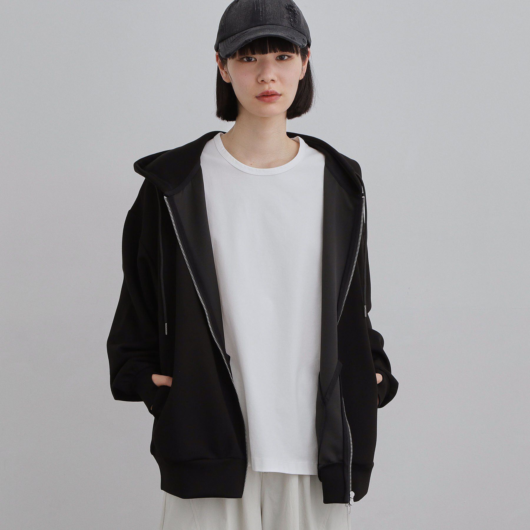 tk.TAKEO KIKUCHI「オーバーサイズジップパーカー」|パーカー|
