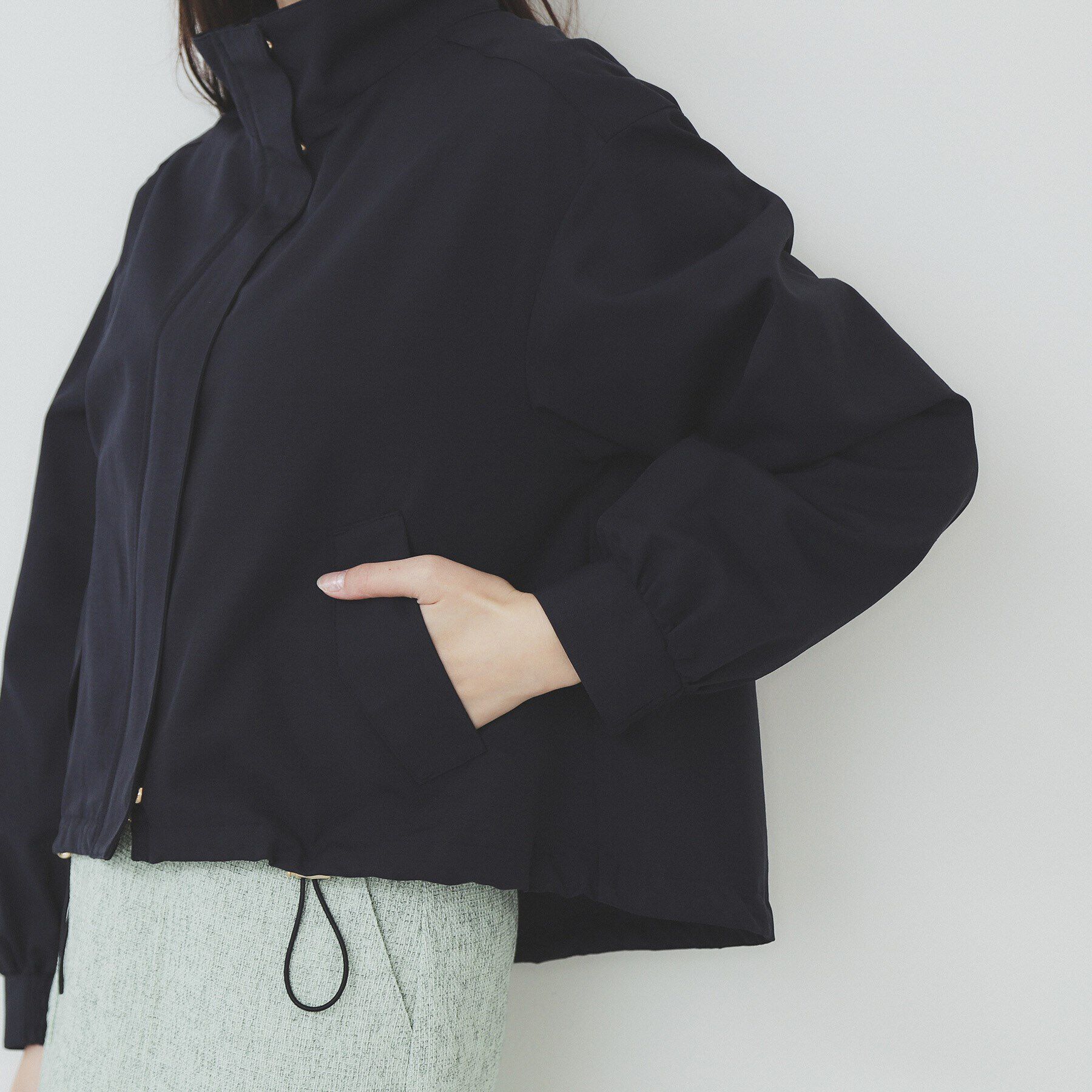 index「撥水スタンドカラーショートブルゾン【洗濯機洗い可】」|ブルゾン・スタジャン|