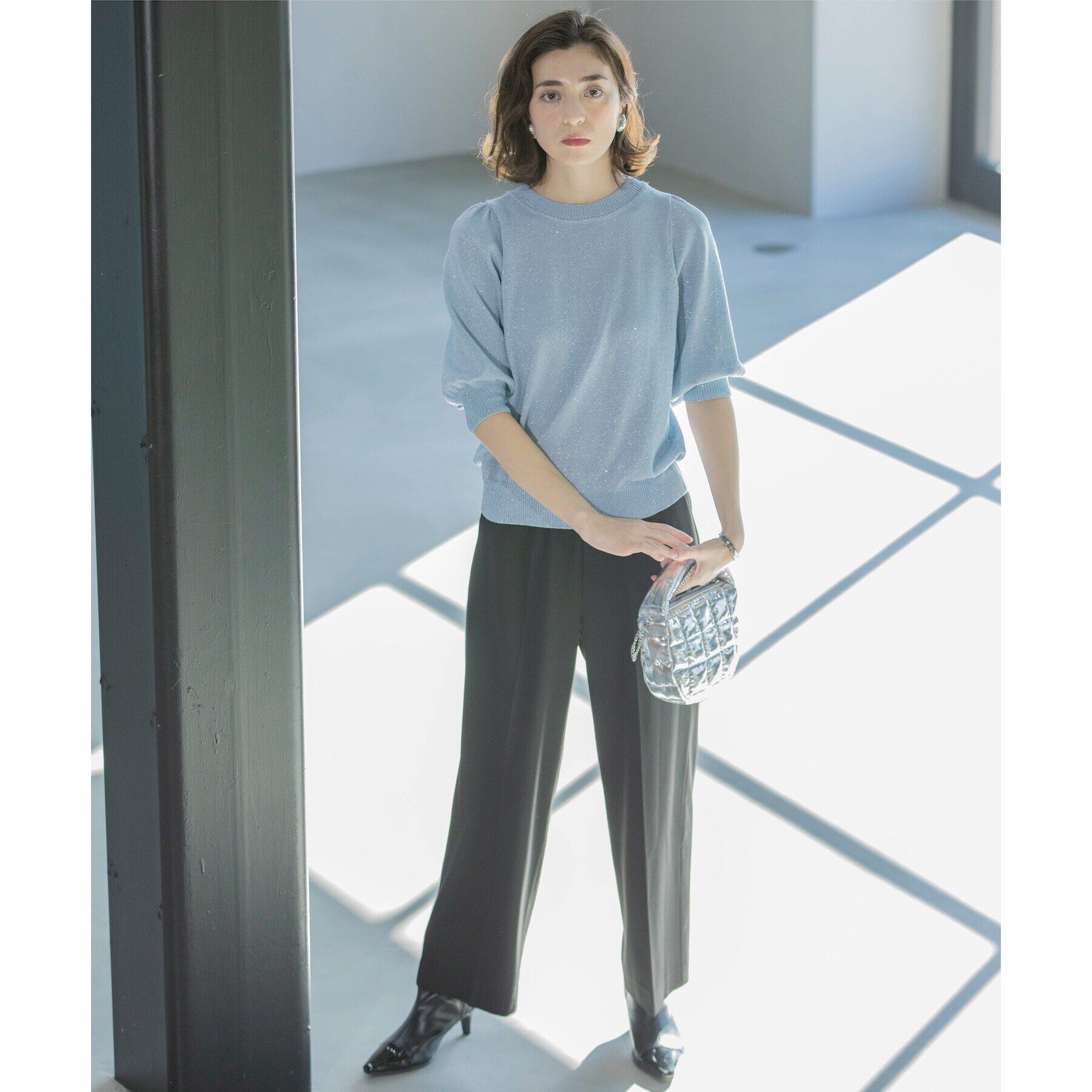 OPAQUE.CLIP「《S-LLsize》美脚ストレッチイージーワイドパンツ【洗濯機洗い可】」|その他|