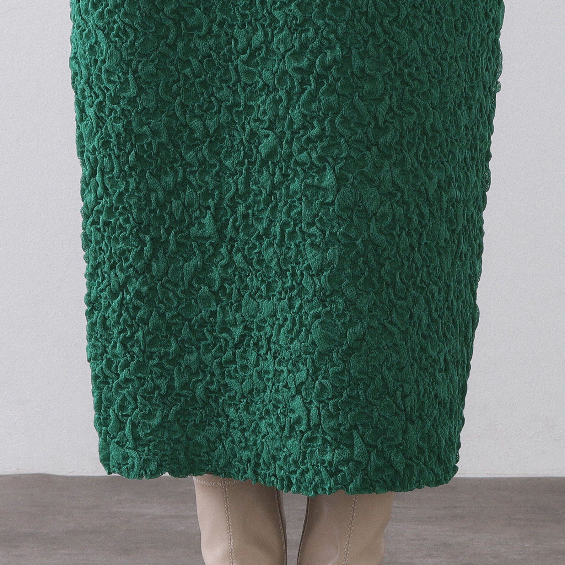 OPAQUE.CLIP「ジャカード編みニットナロースカート【洗える】」|スカート|