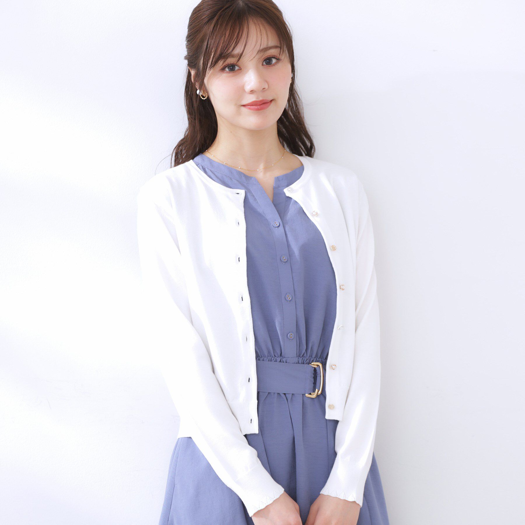 Couture broach「イロイロ釦ニットカーデ」|カーディガン|オフホワイト(003