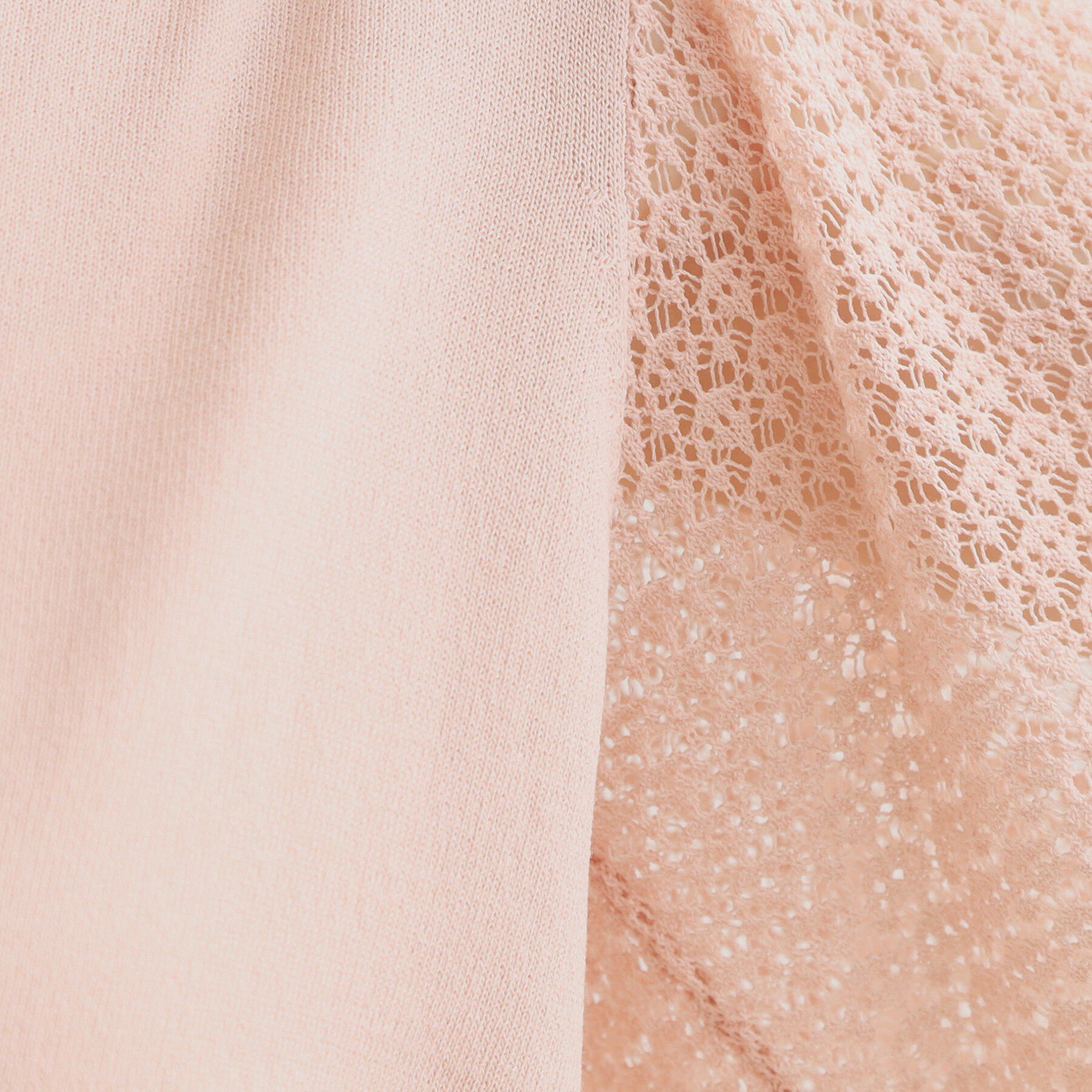 Couture broach「【アンサンブル可・UVカット・アンチピリング】透かしフレアー袖ニット」|ニット・セーター|