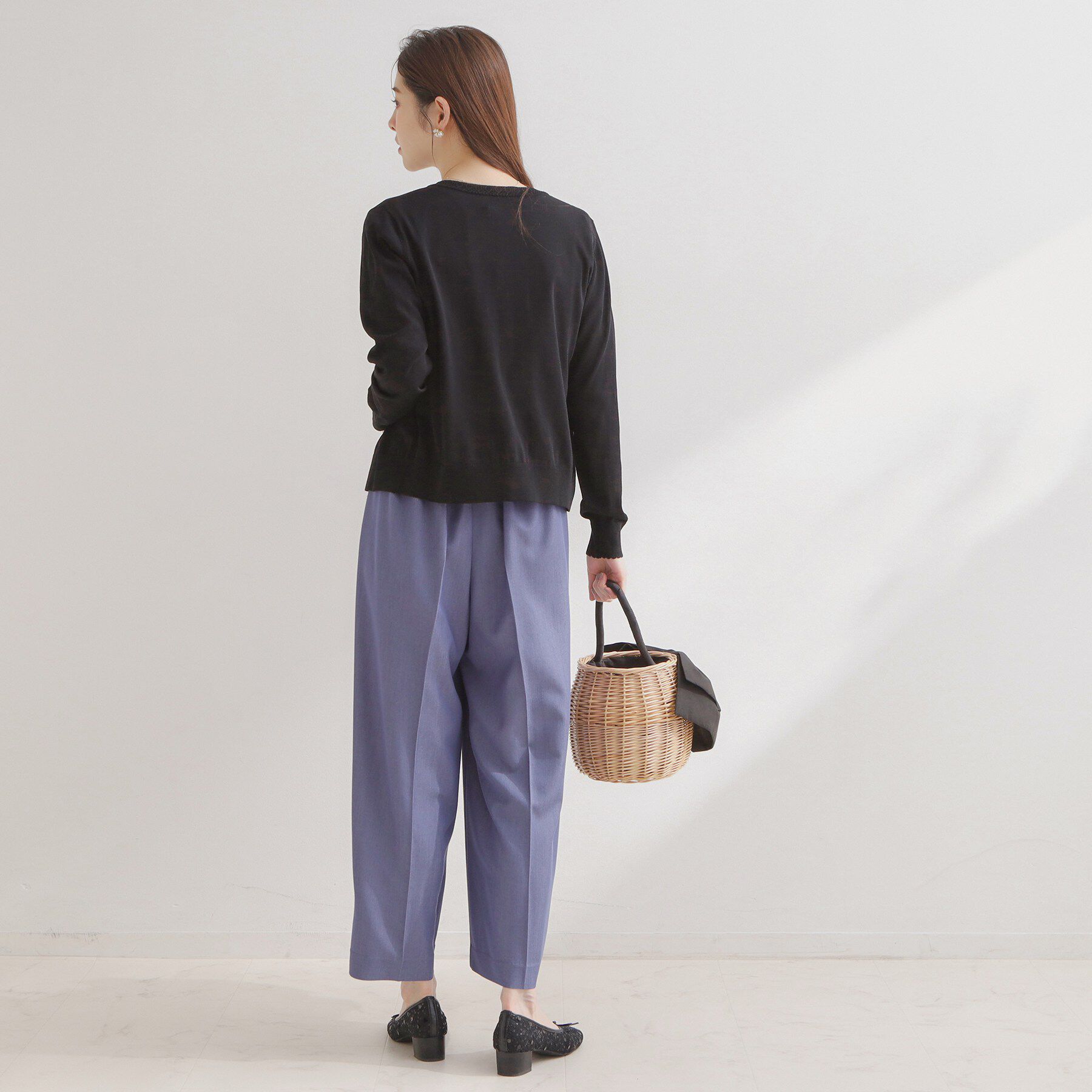 Couture broach「【アンサンブル可・UVカット・アンチピリング】ポイント透かしビジュー釦カーディガン」|カーディガン|