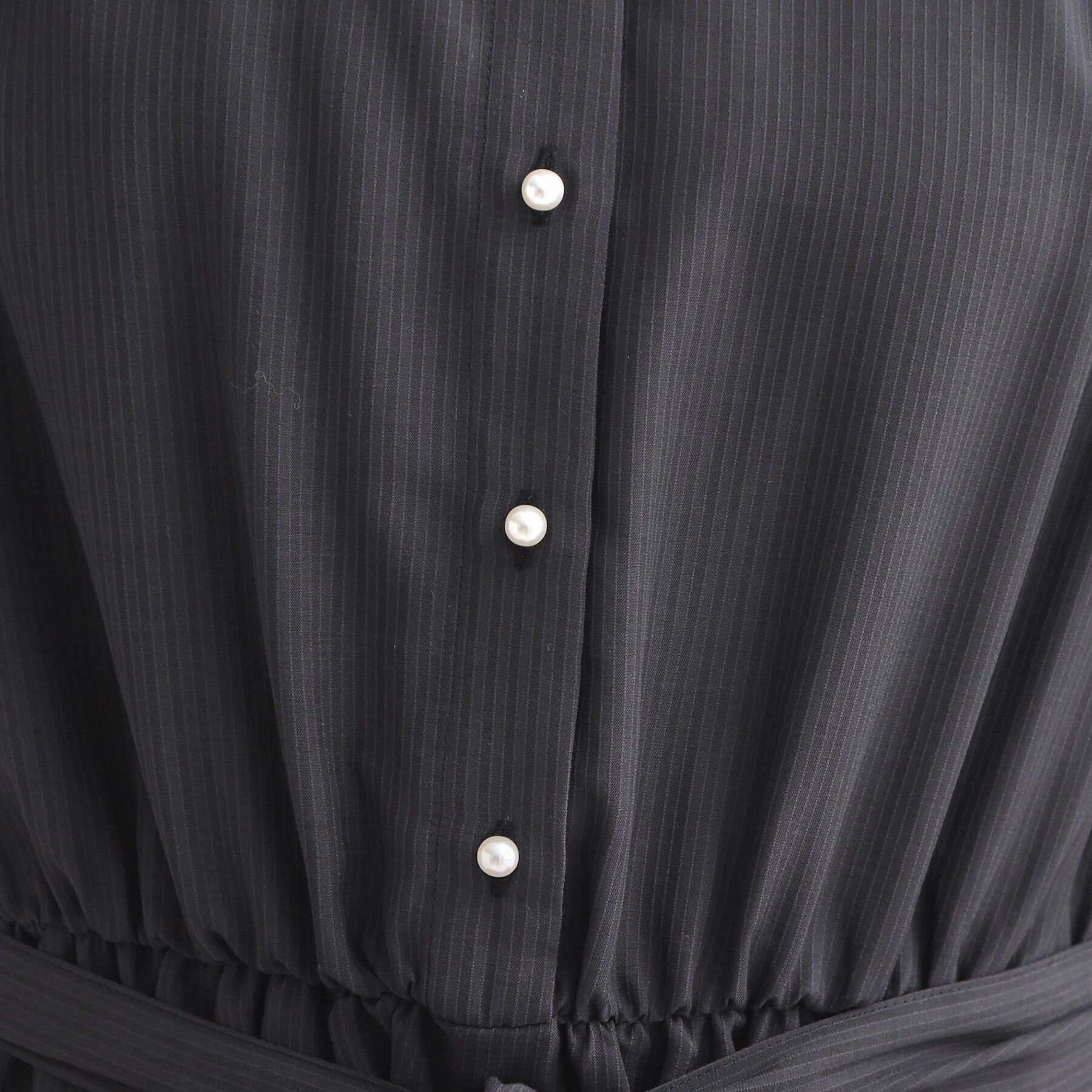 Couture broach「【洗える】シアーストライプ ワンピース」|ワンピース|