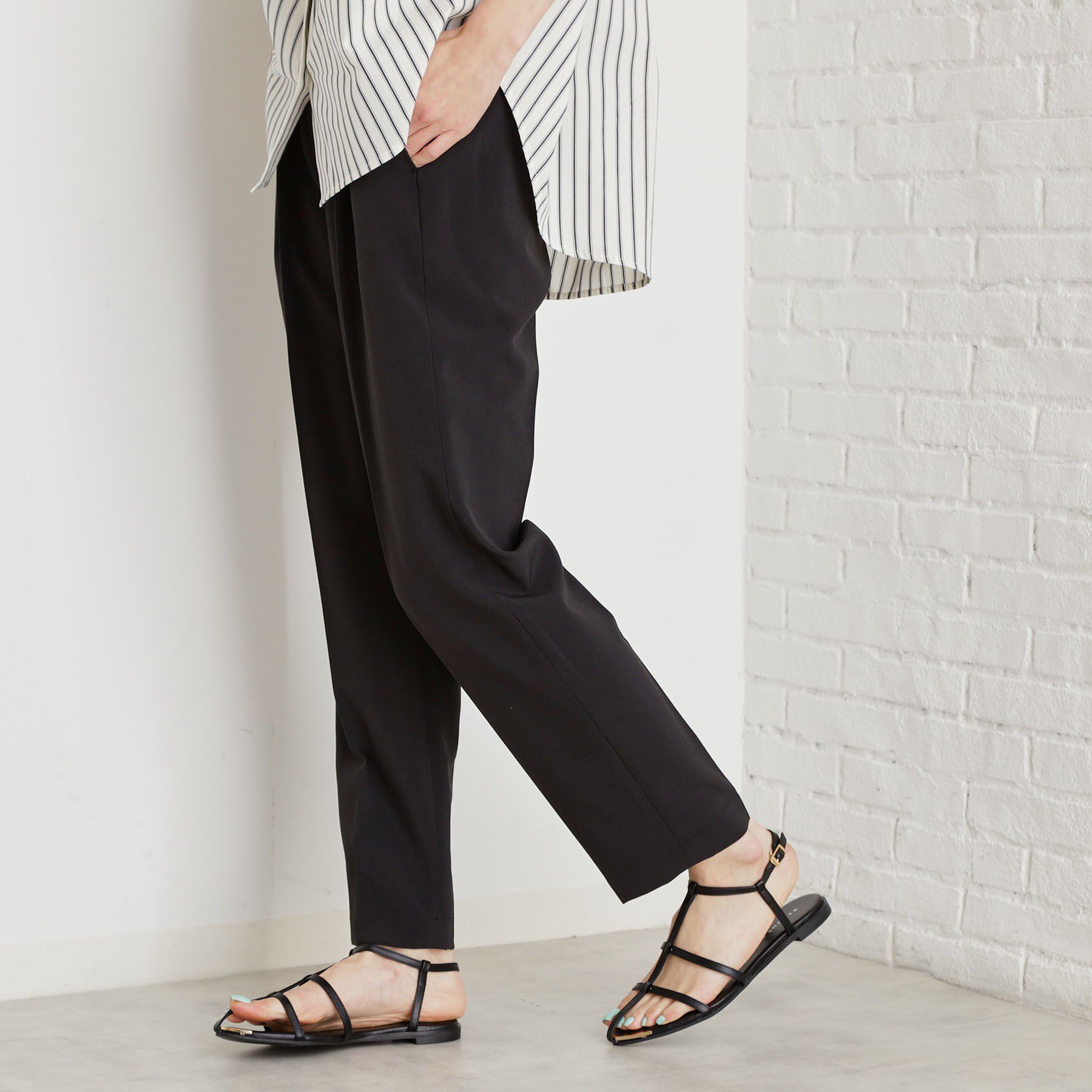 THE SHOP TK「【XS-XLサイズ】麻調テーパードパンツ/洗濯機OK/from the VOICE」|その他|