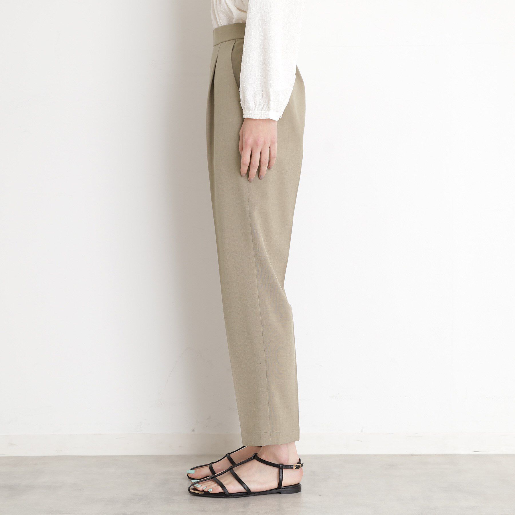 THE SHOP TK「【XS-XLサイズ】麻調テーパードパンツ/洗濯機OK/from the VOICE」|その他|