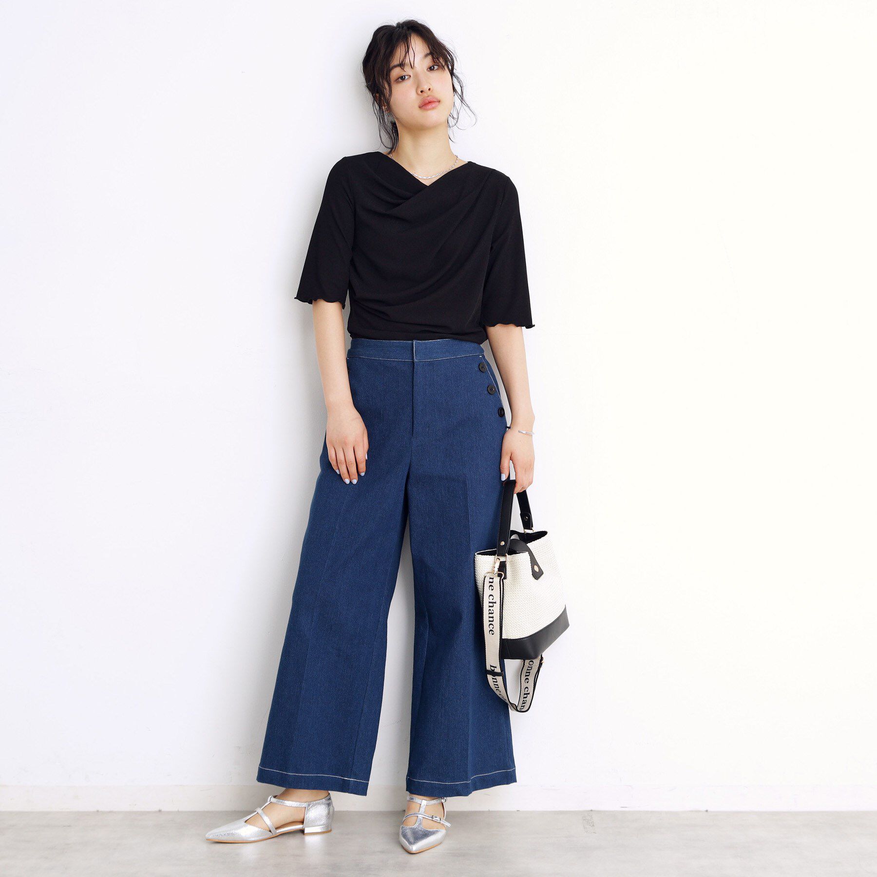 THE SHOP TK「ドレープカットソー【洗濯機OK/シワになりにくい】」|シャツ・ブラウス|