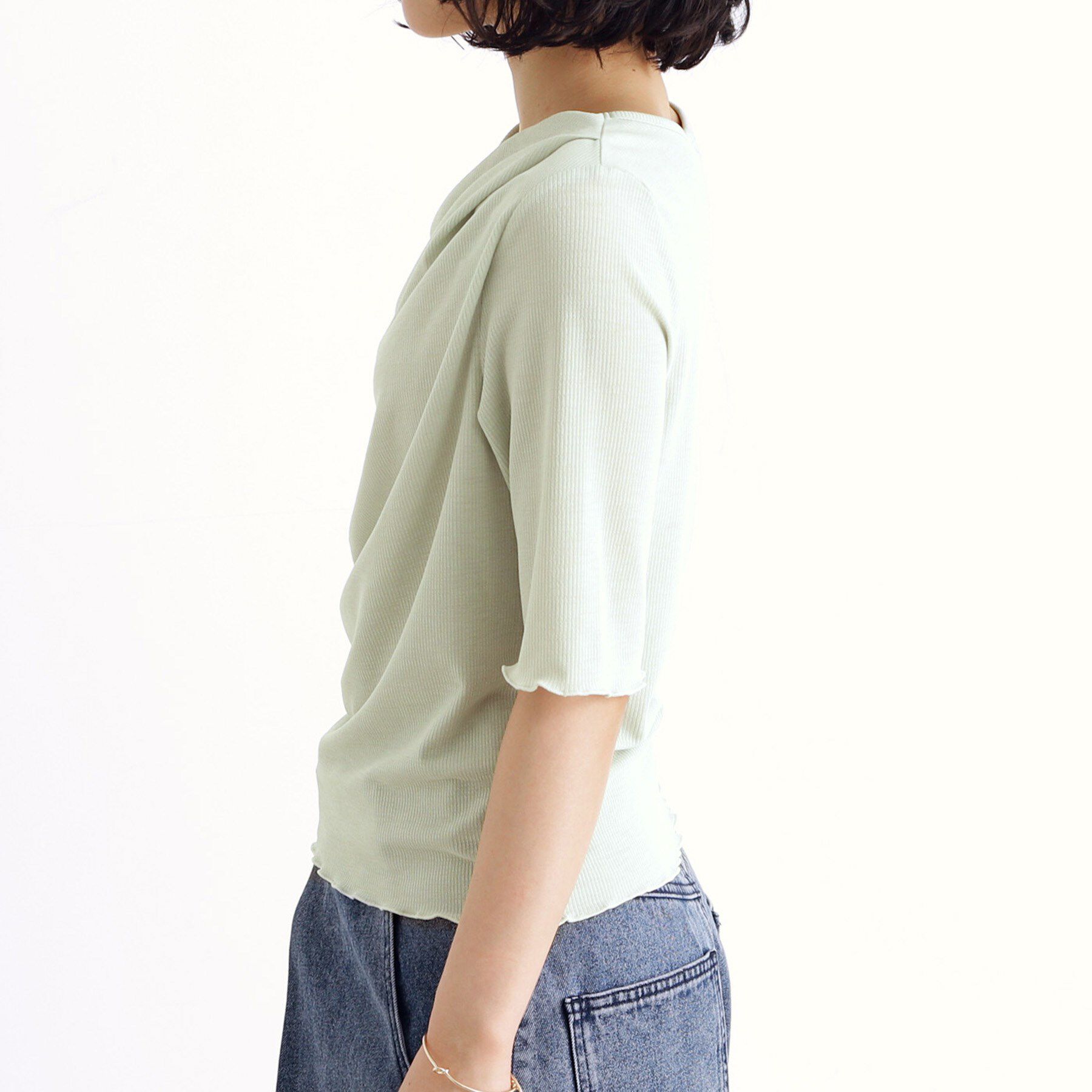 THE SHOP TK「ドレープカットソー【洗濯機OK/シワになりにくい】」|シャツ・ブラウス|