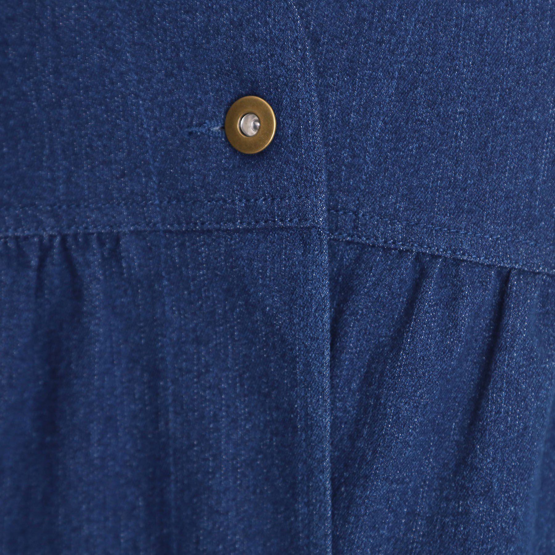 THE SHOP TK「デニムペプラムベスト【洗える/親子リンク】」|ベスト・ジレ|