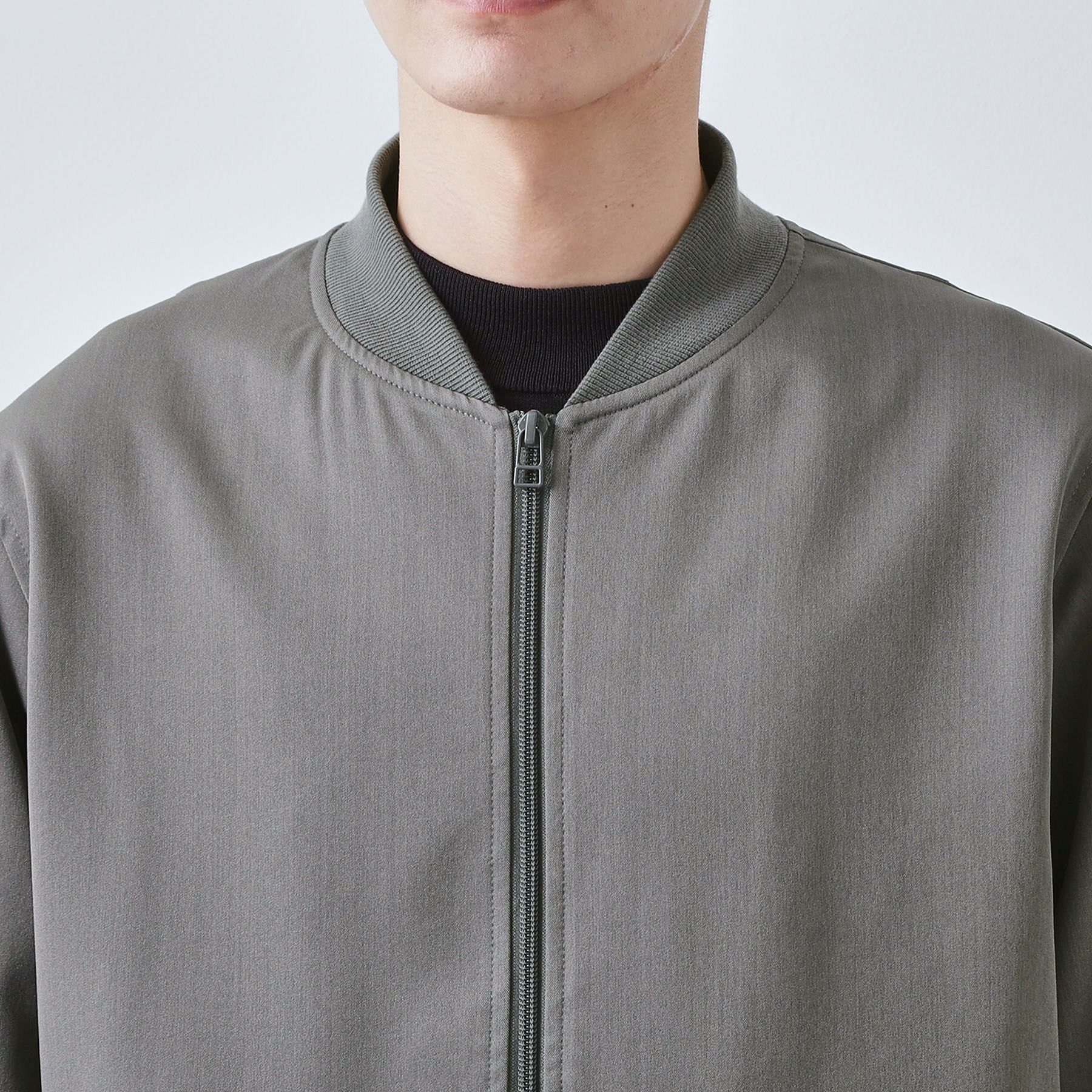 THE SHOP TK「FLEX LINE ストレッチリブブルゾン　ストレッチ/防シワ/マシンウォッシャブル/セットアップ可」|ブルゾン・スタジャン|