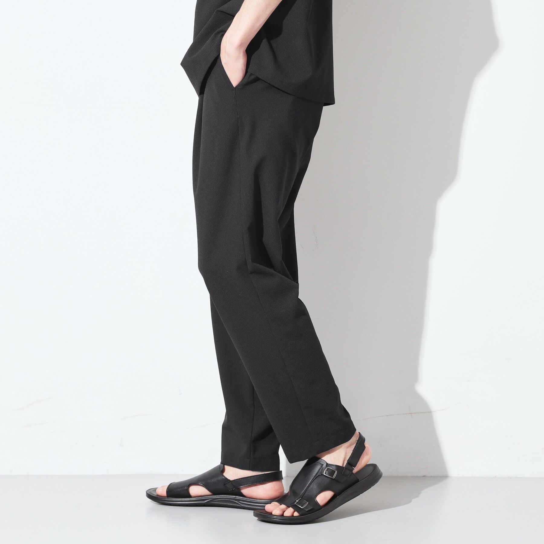 THE SHOP TK「マイクロ シアサッカー イージーパンツ 洗濯機OK／セットアップ可」|その他|