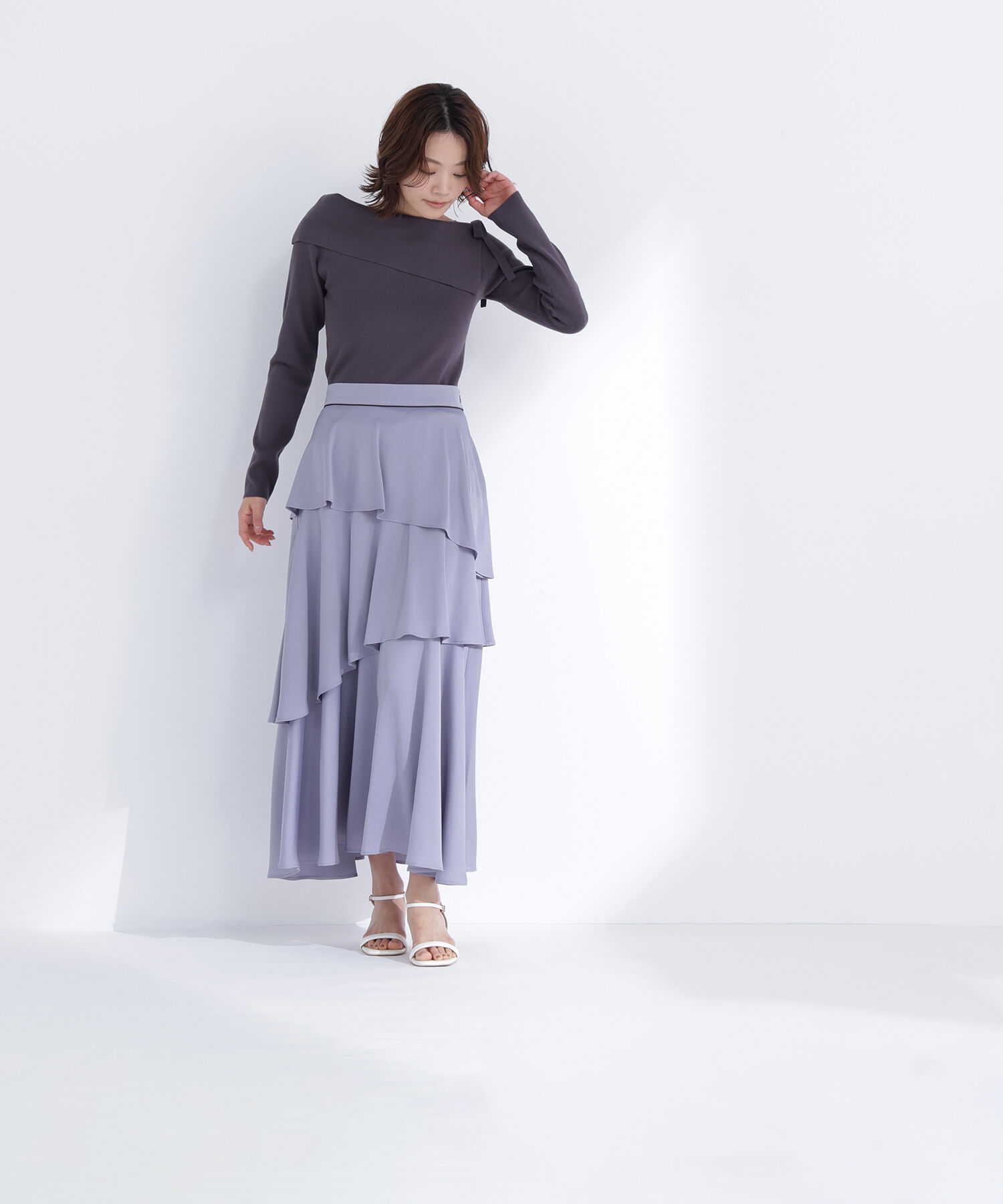  「サイドリボンニット」|ニット・セーター|