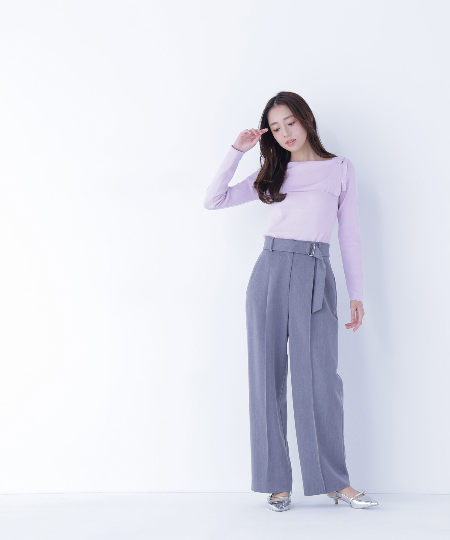  「サイドリボンニット」|ニット・セーター|