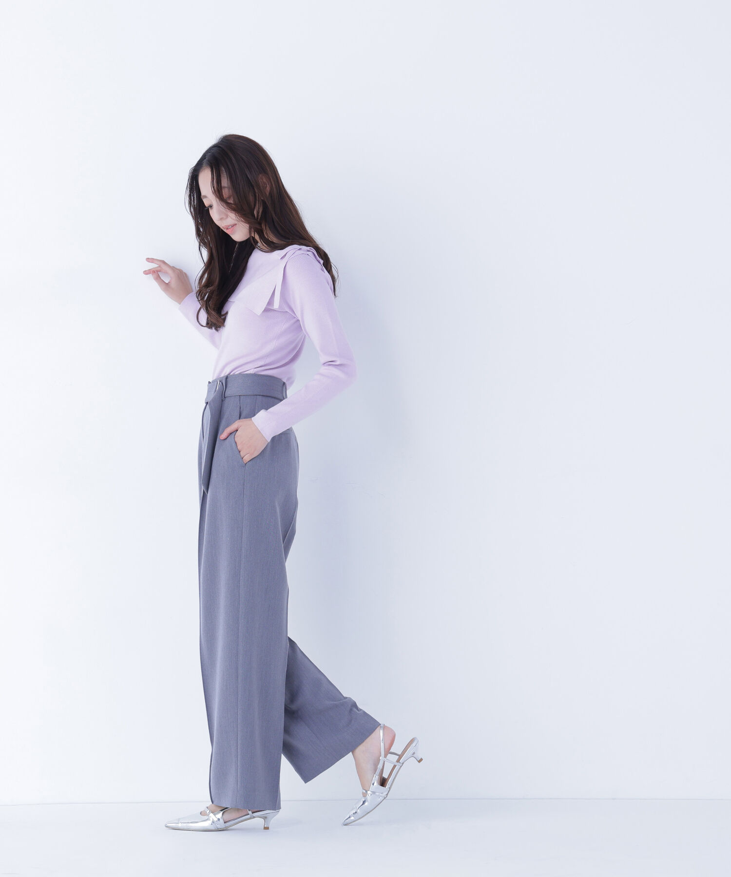  「サイドリボンニット」|ニット・セーター|