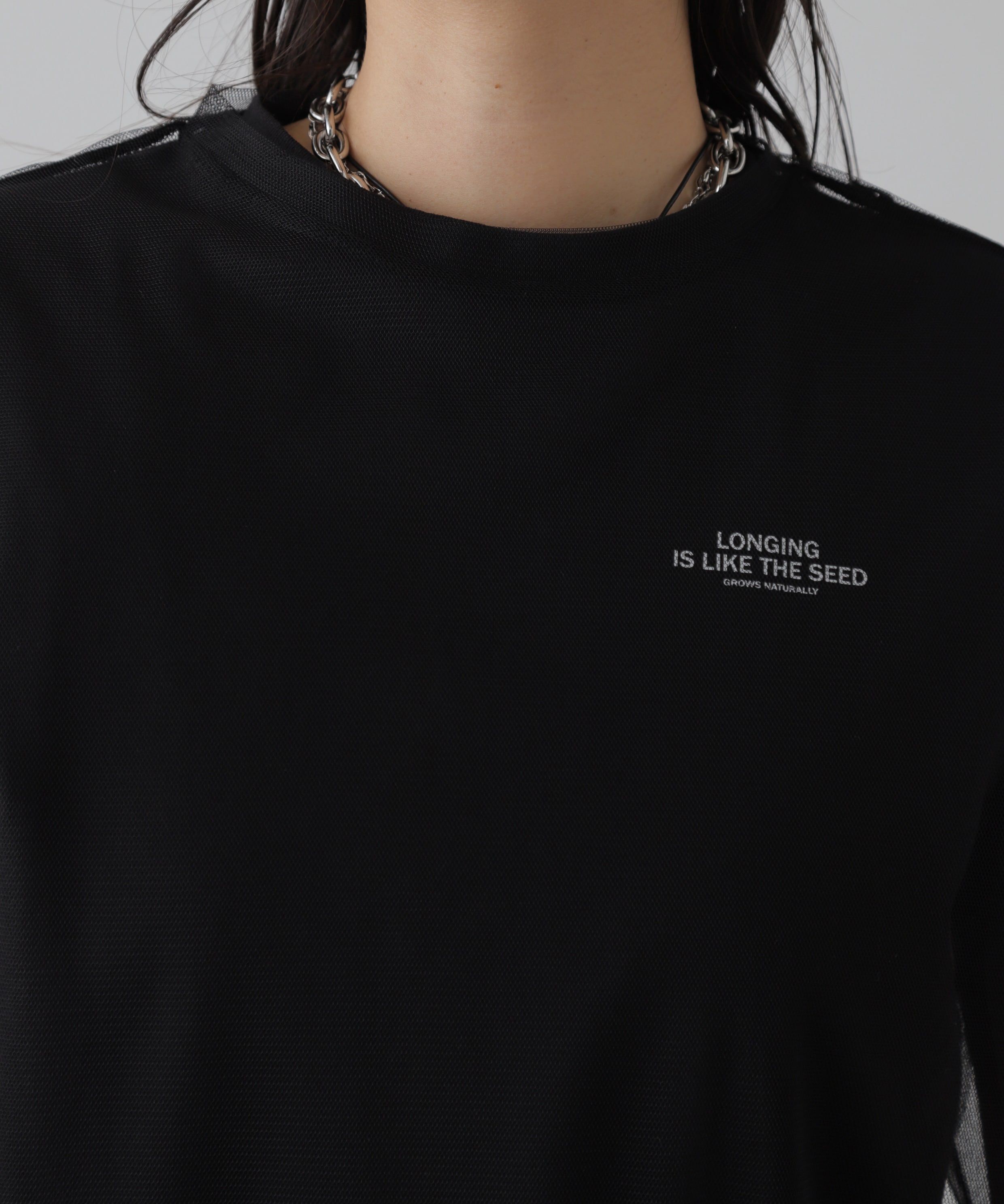  「チュール&times;ロゴTシャツ」|Tシャツ・カットソー|