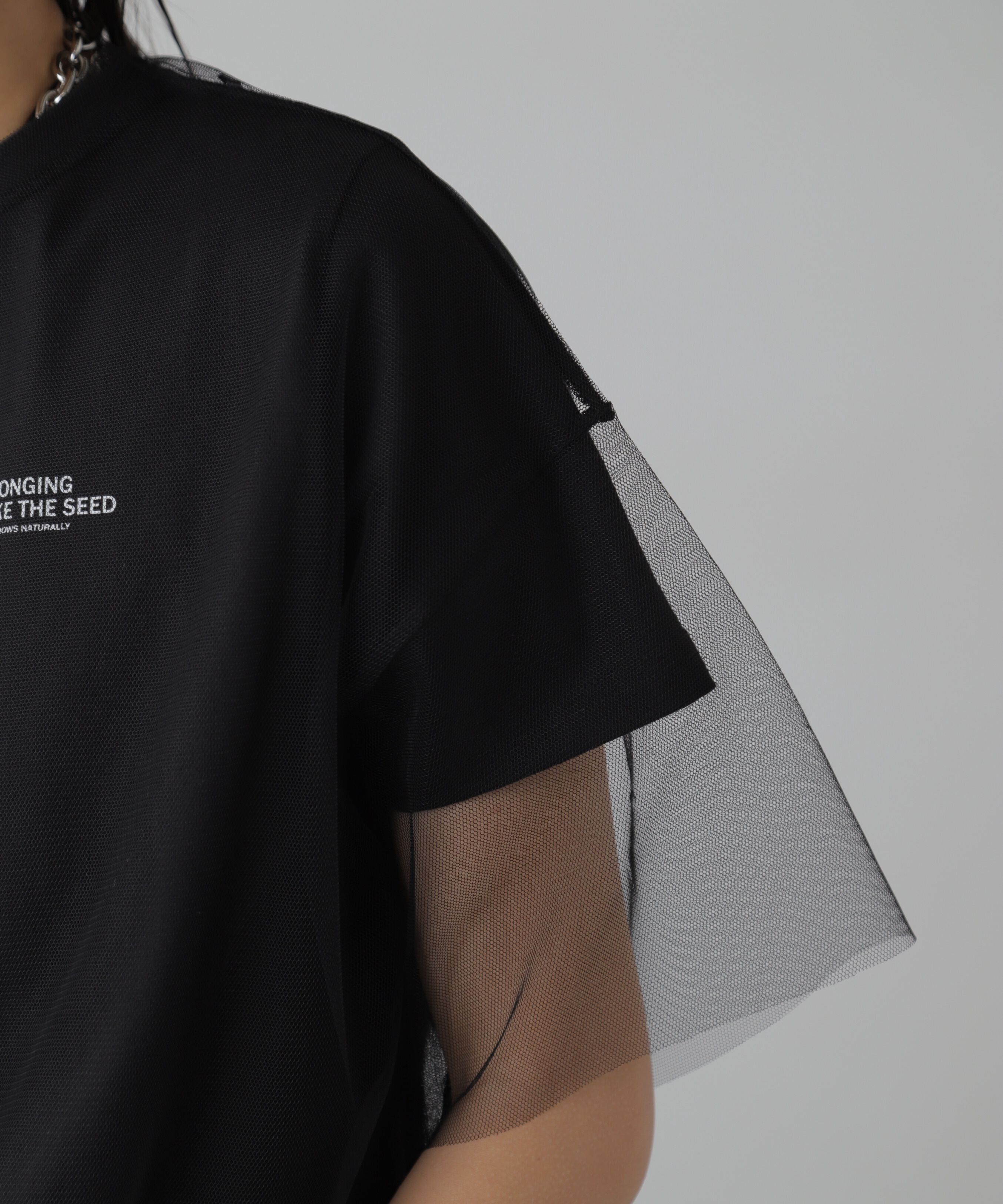  「チュール&times;ロゴTシャツ」|Tシャツ・カットソー|