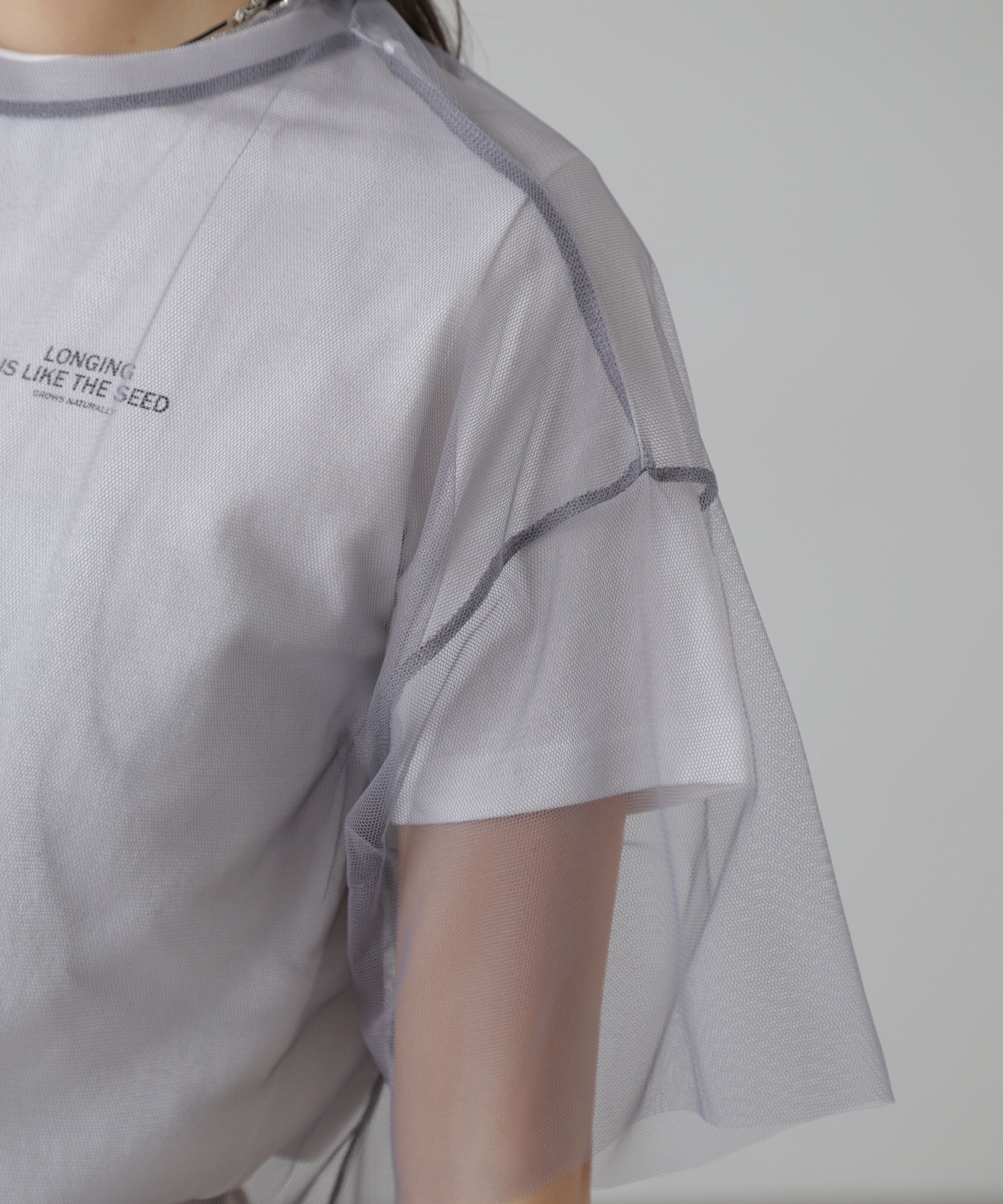  「チュール&times;ロゴTシャツ」|Tシャツ・カットソー|