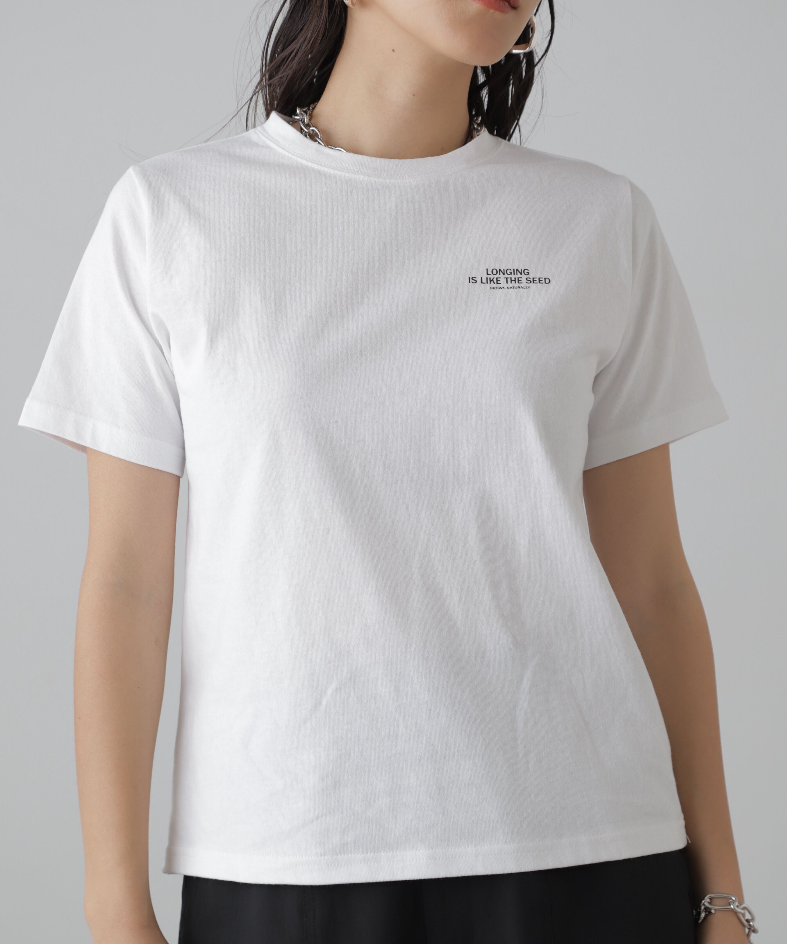  「チュール&times;ロゴTシャツ」|Tシャツ・カットソー|