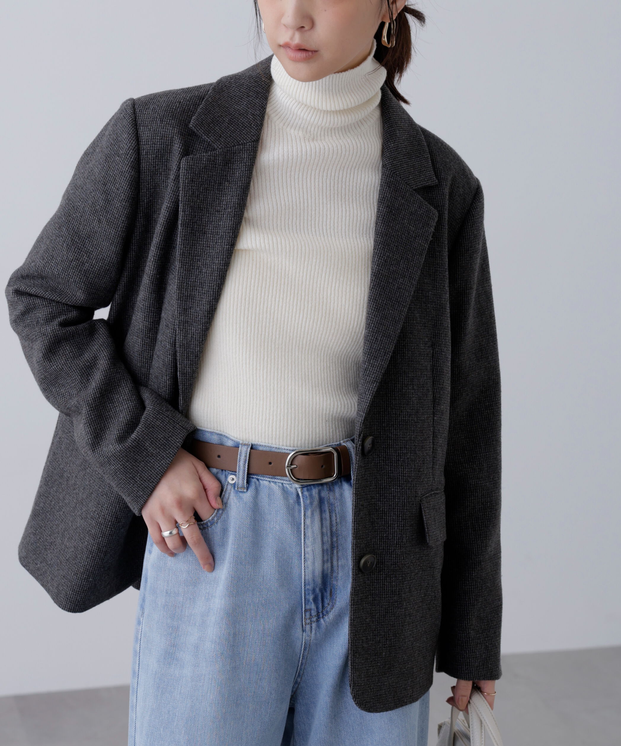  「ウール混オーバーサイズジャケット」|その他|