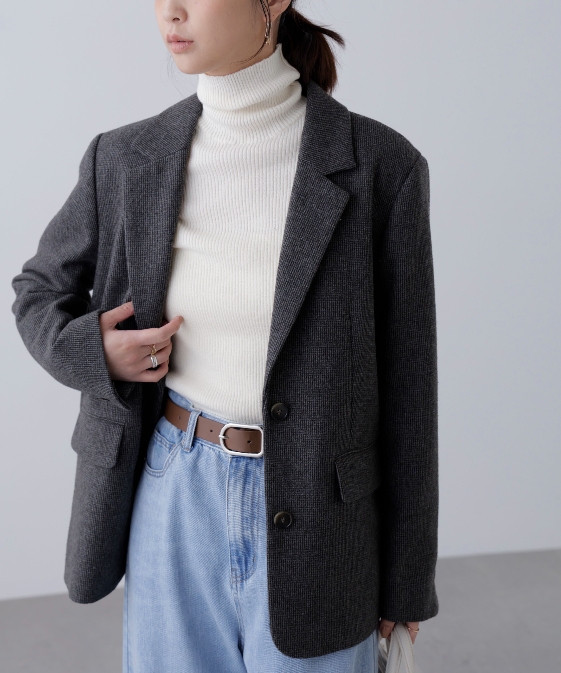  「ウール混オーバーサイズジャケット」|その他|
