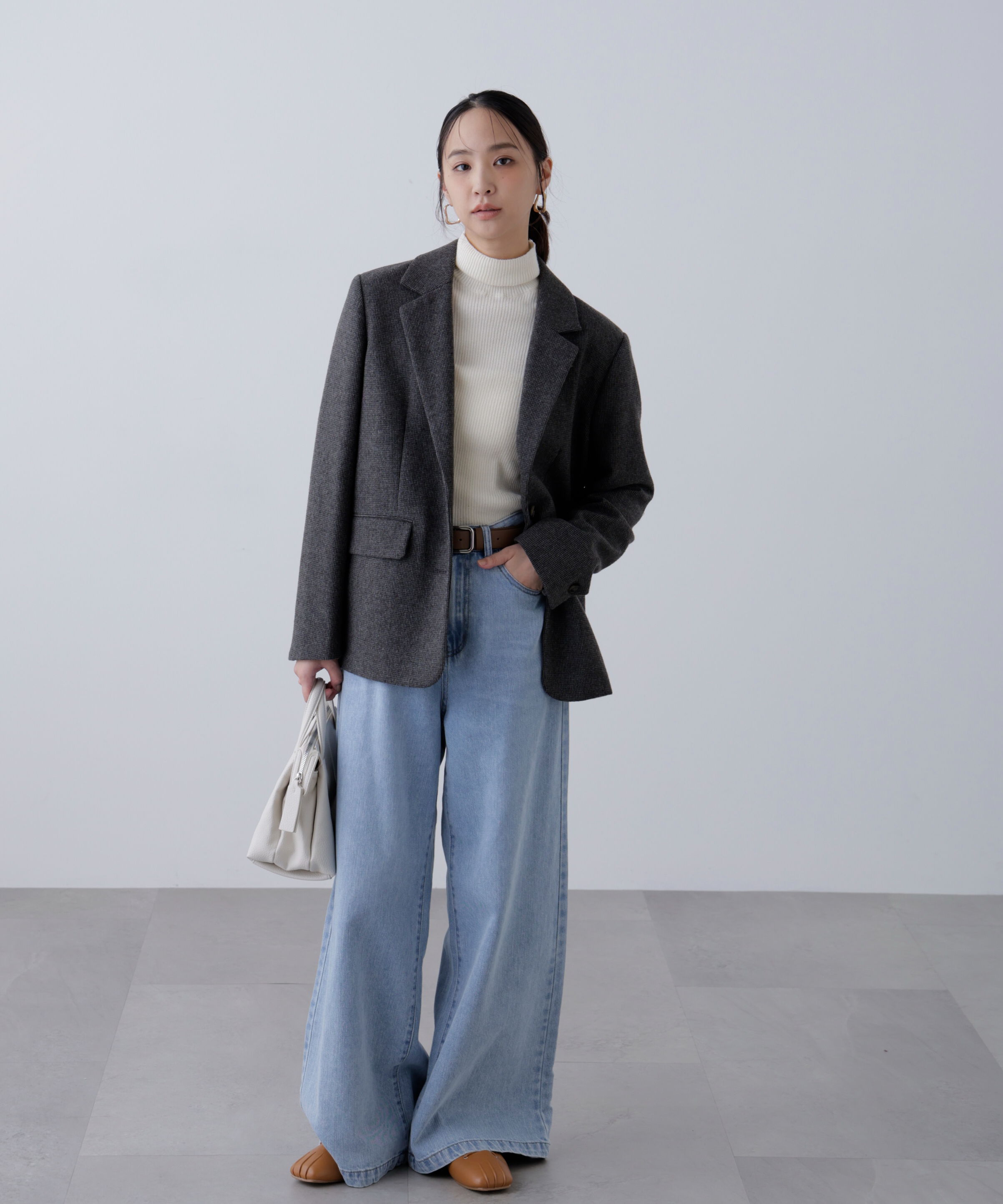  「ウール混オーバーサイズジャケット」|その他|