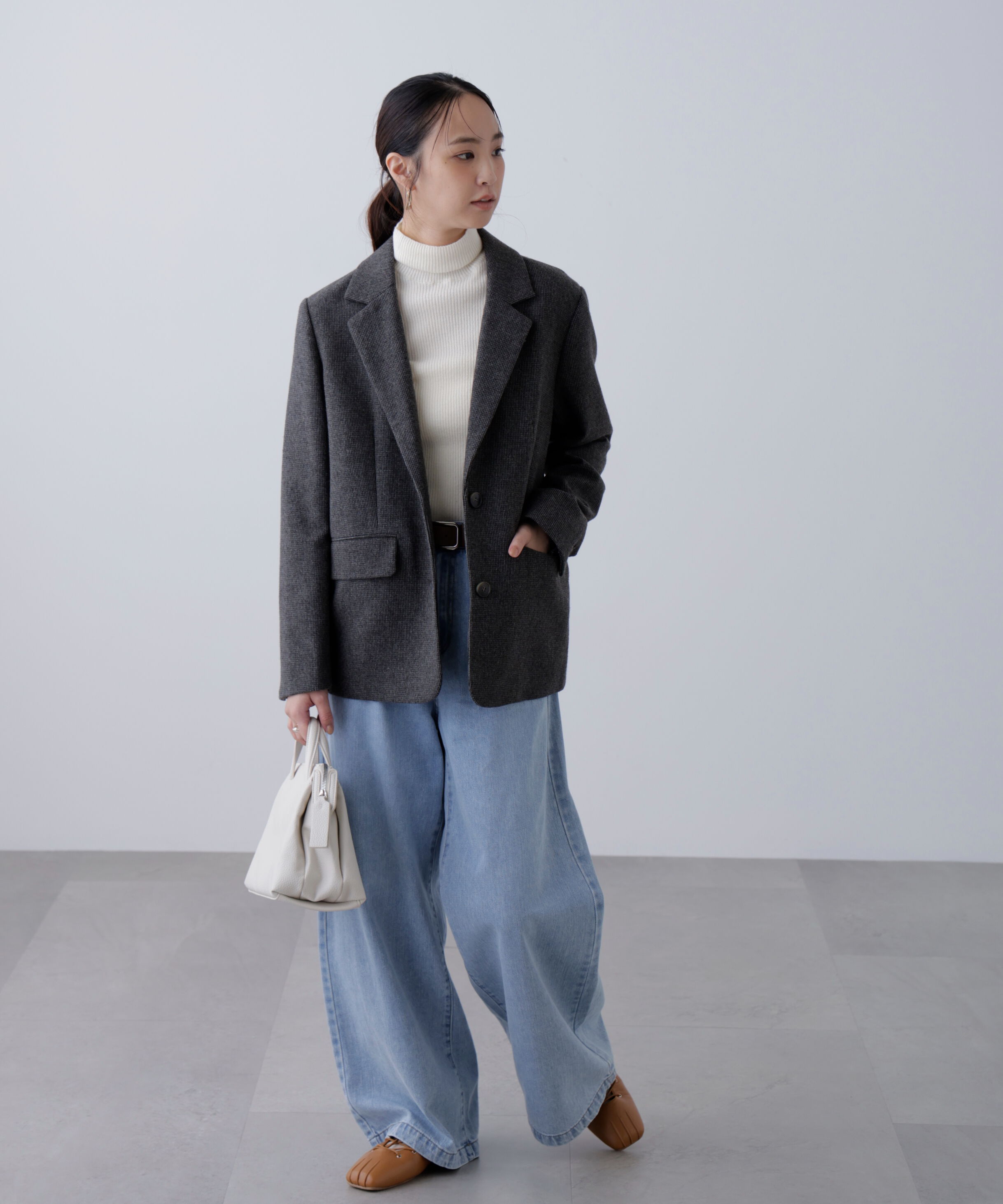  「ウール混オーバーサイズジャケット」|その他|