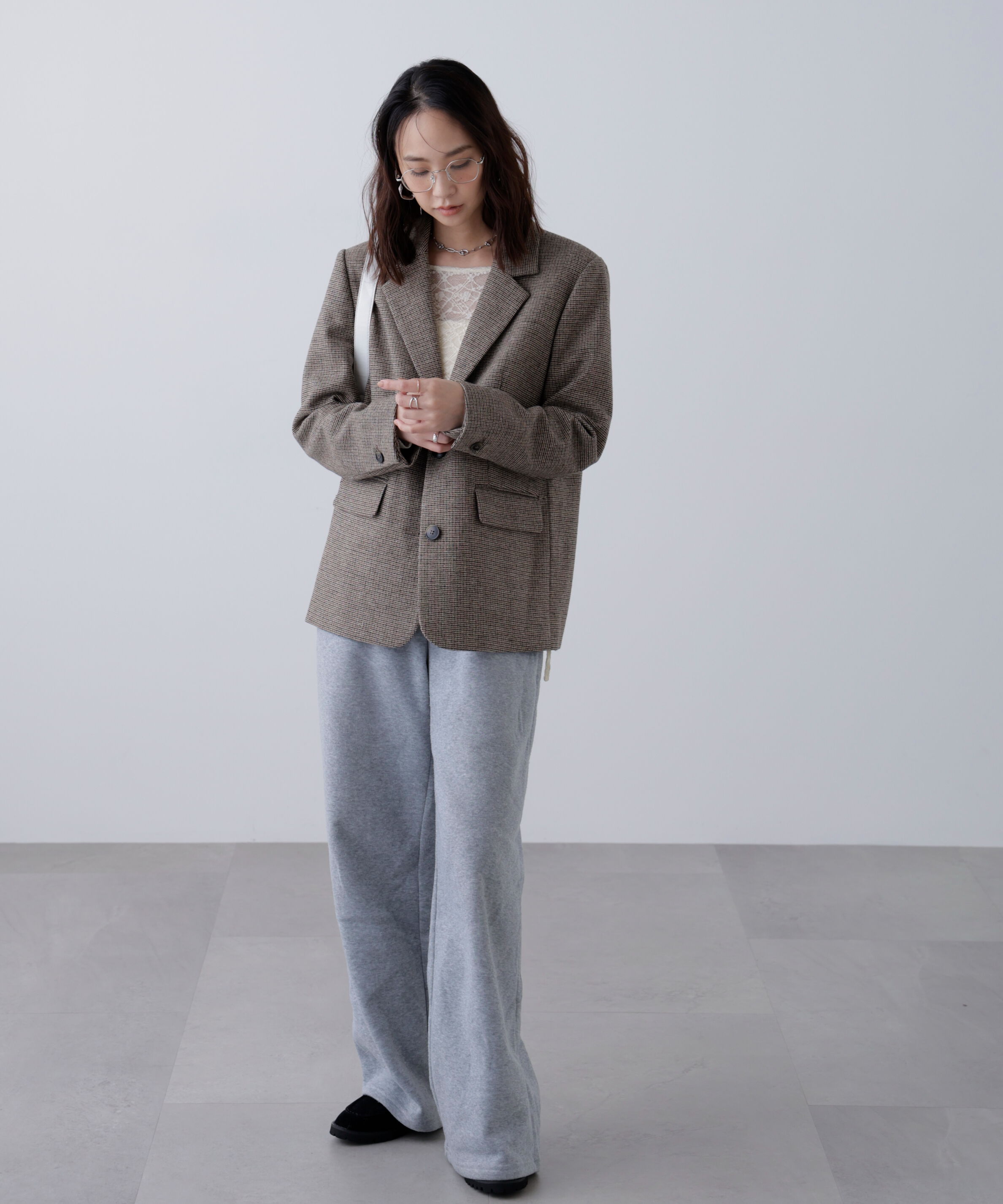  「ウール混オーバーサイズジャケット」|その他|