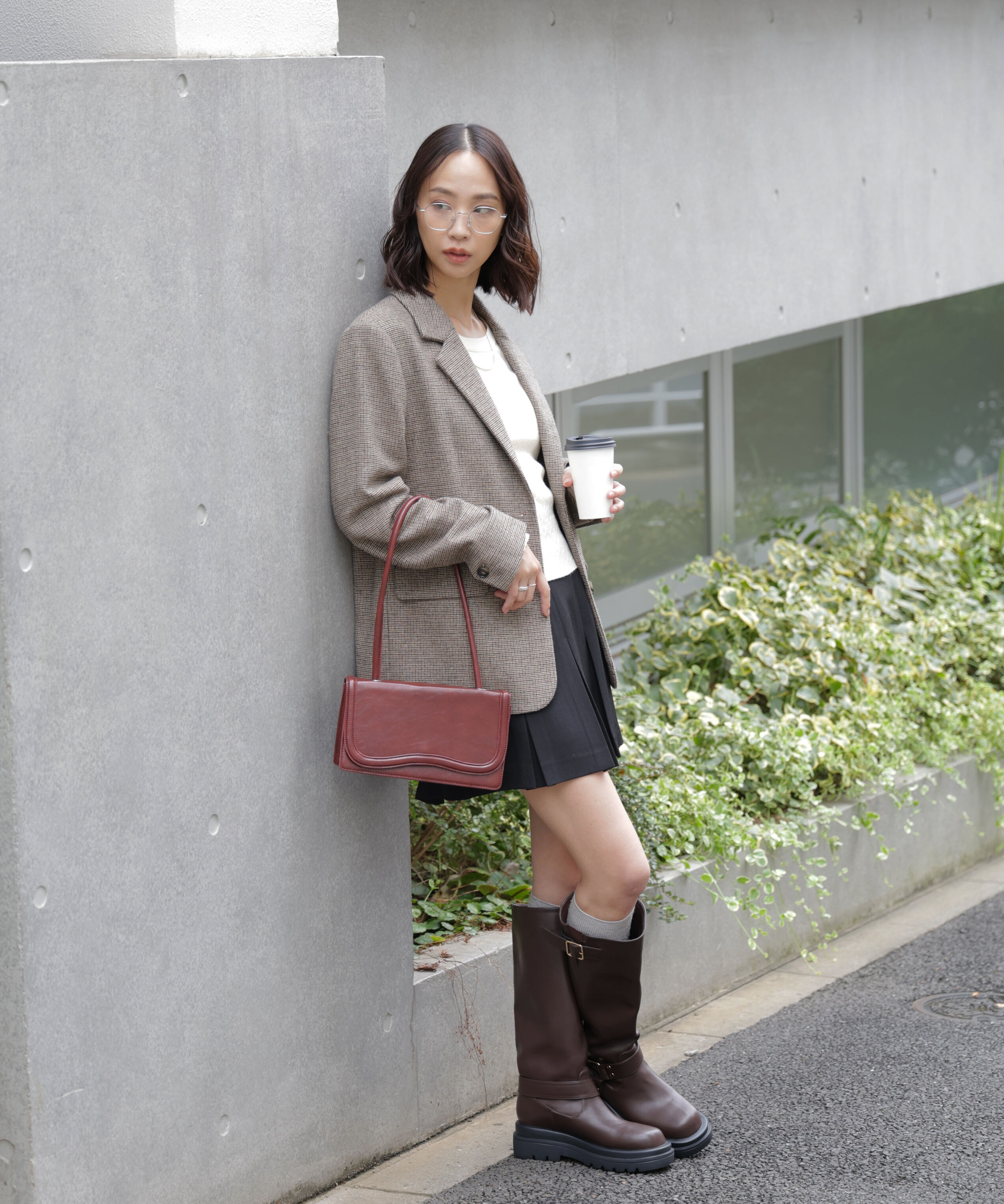  「ウール混オーバーサイズジャケット」|その他|