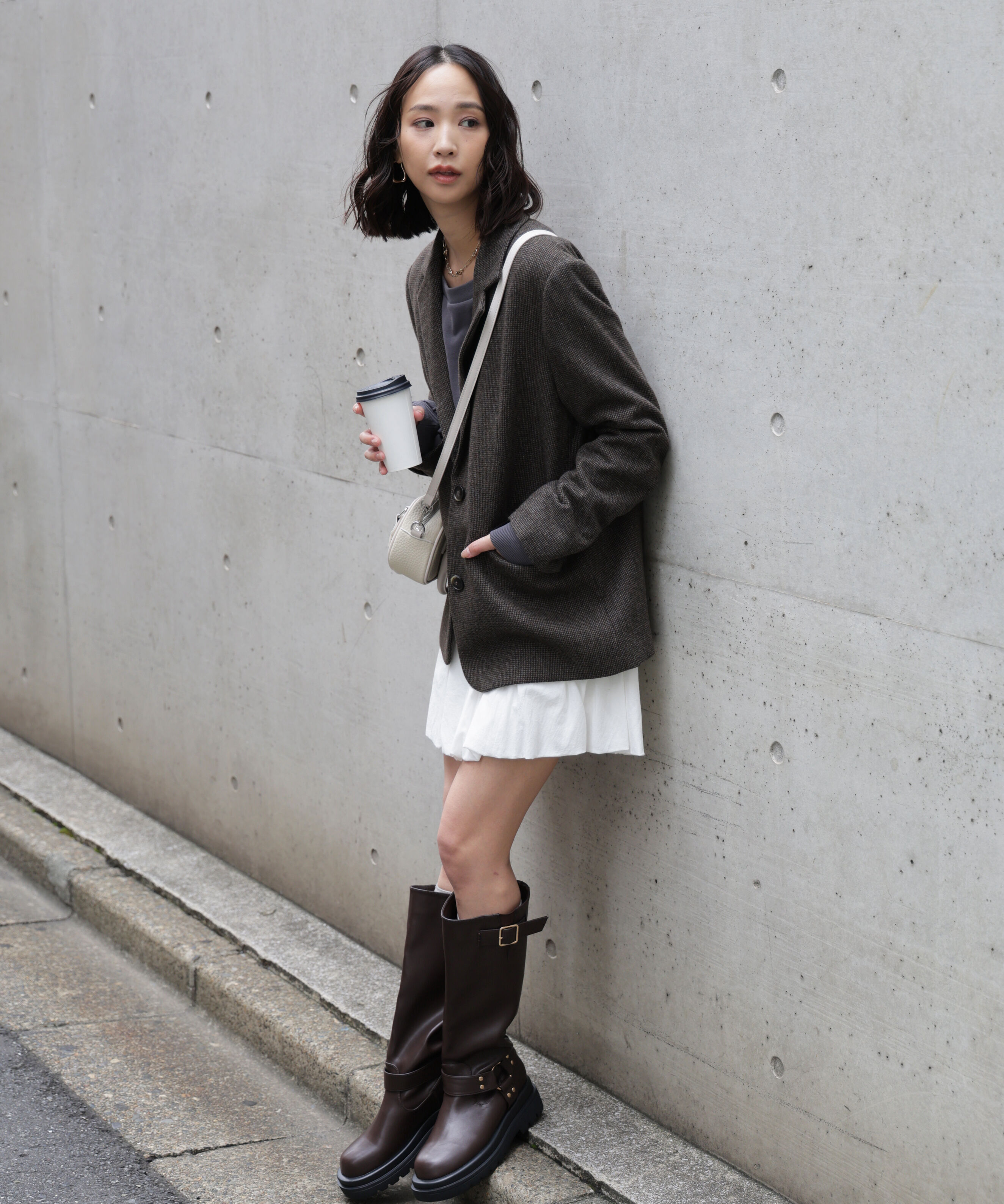  「ウール混オーバーサイズジャケット」|その他|