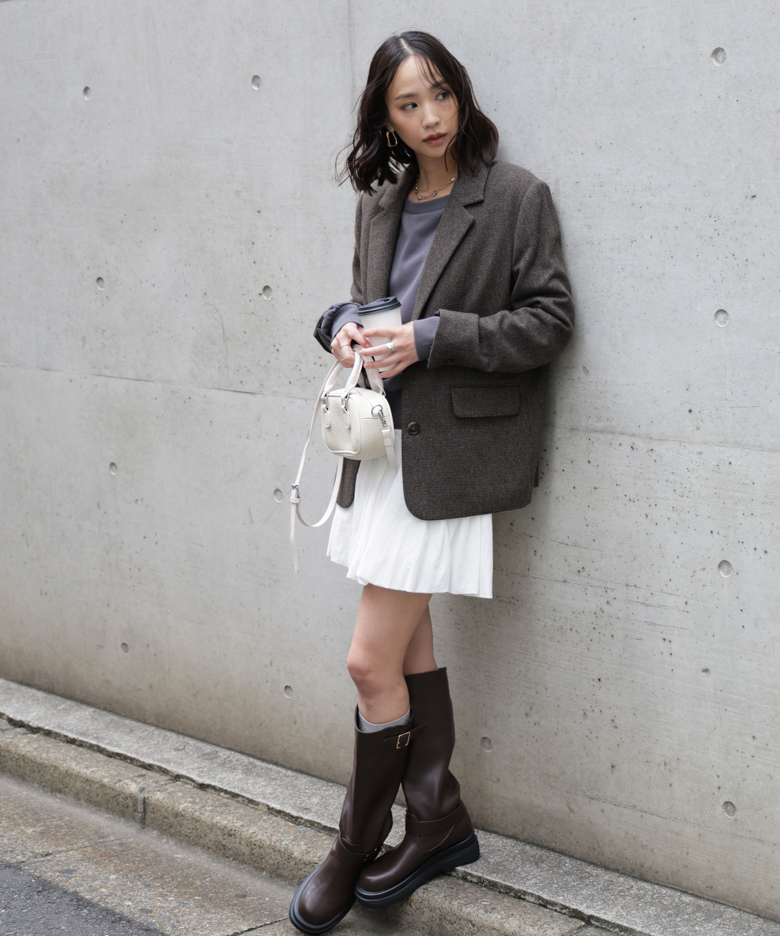  「ウール混オーバーサイズジャケット」|その他|