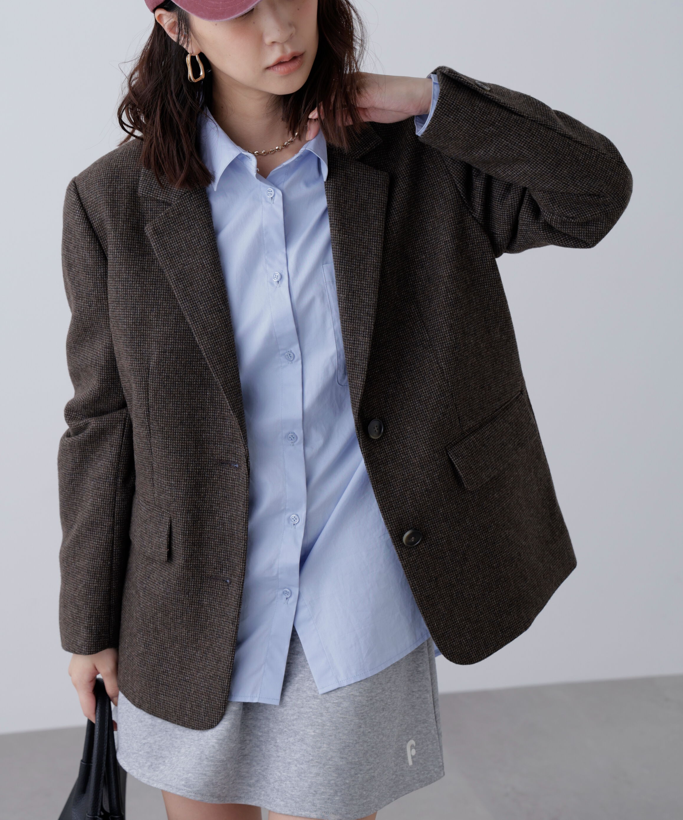  「ウール混オーバーサイズジャケット」|その他|