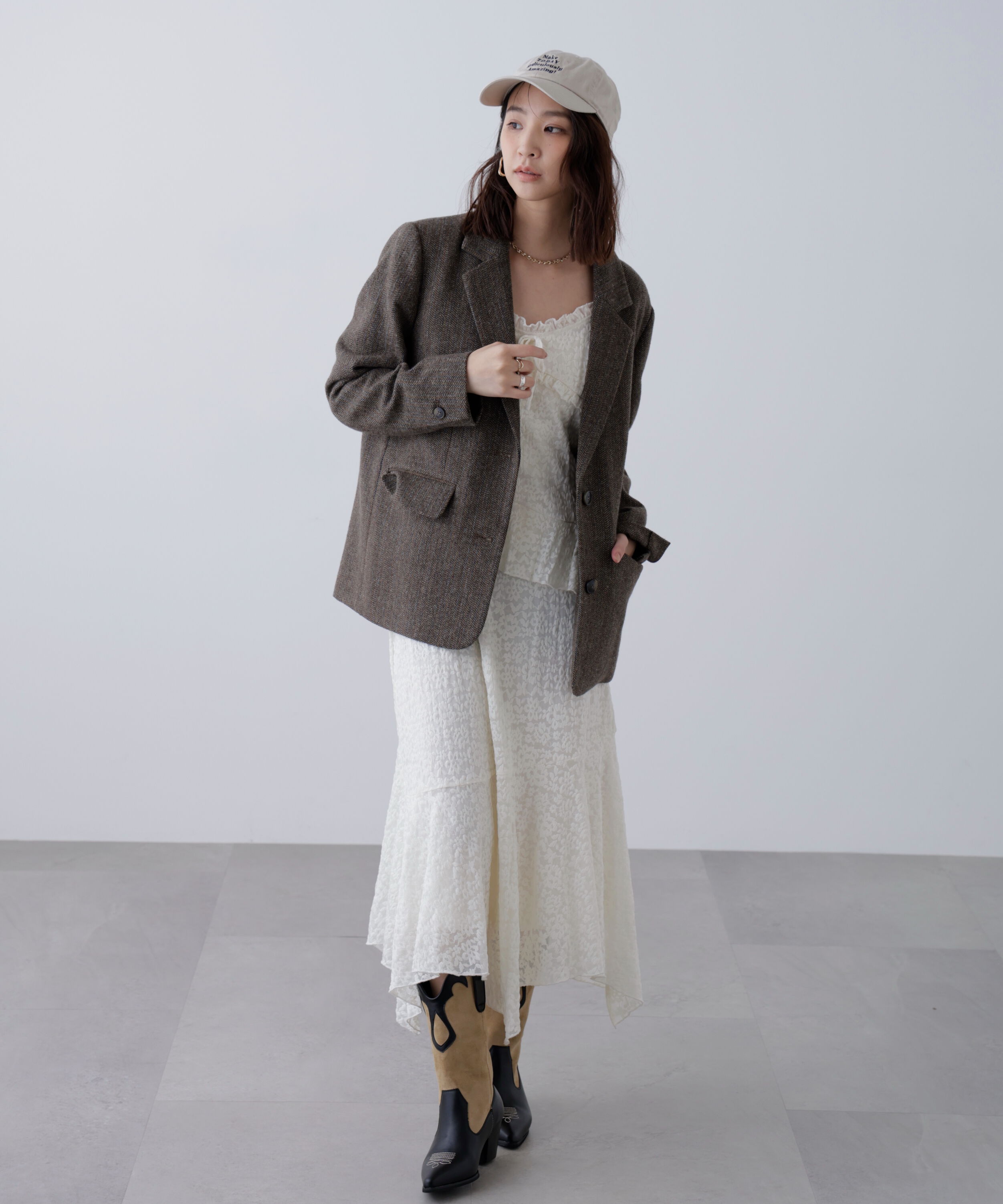  「ウール混オーバーサイズジャケット」|その他|