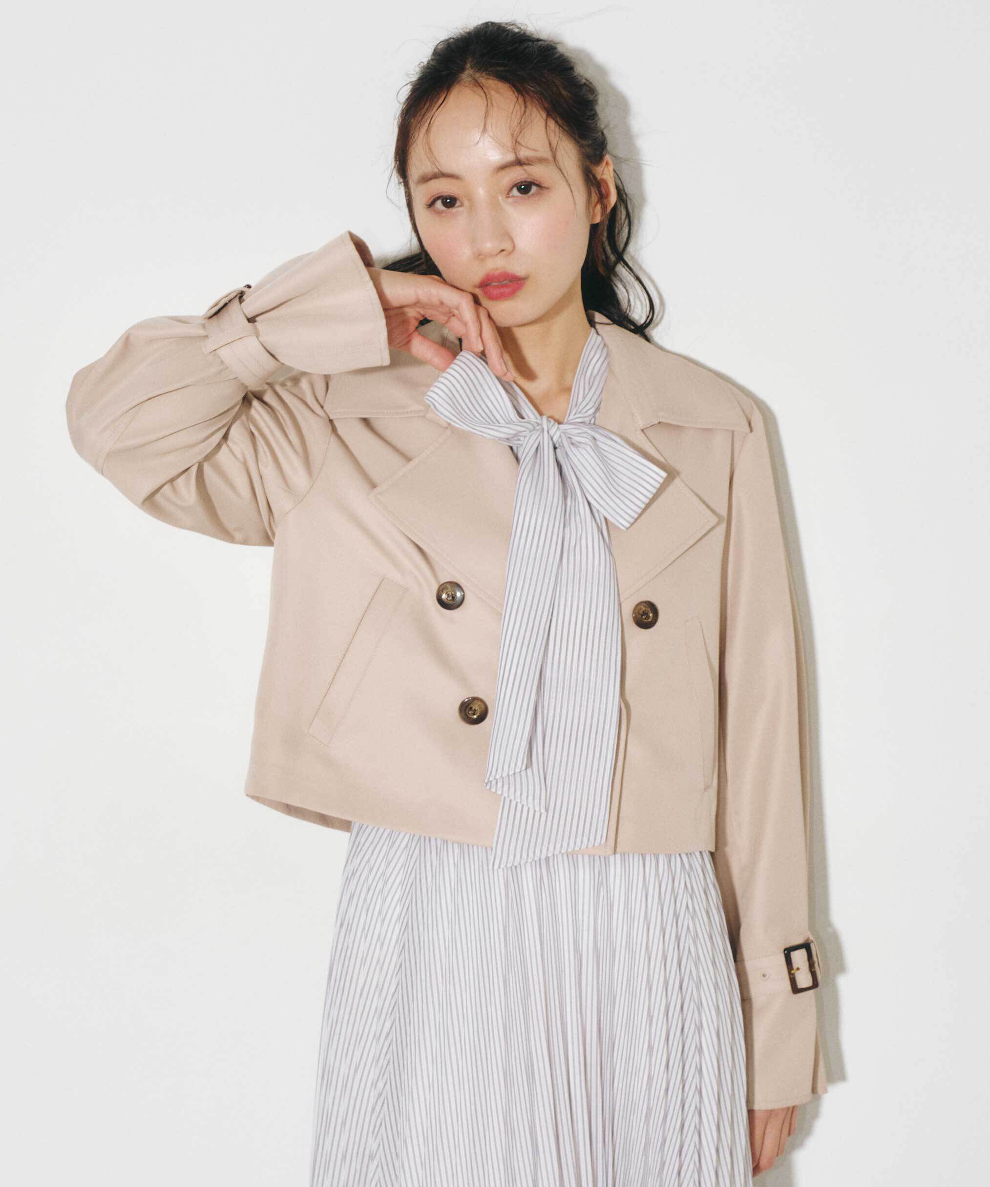  「ショート丈トレンチコート」|その他|