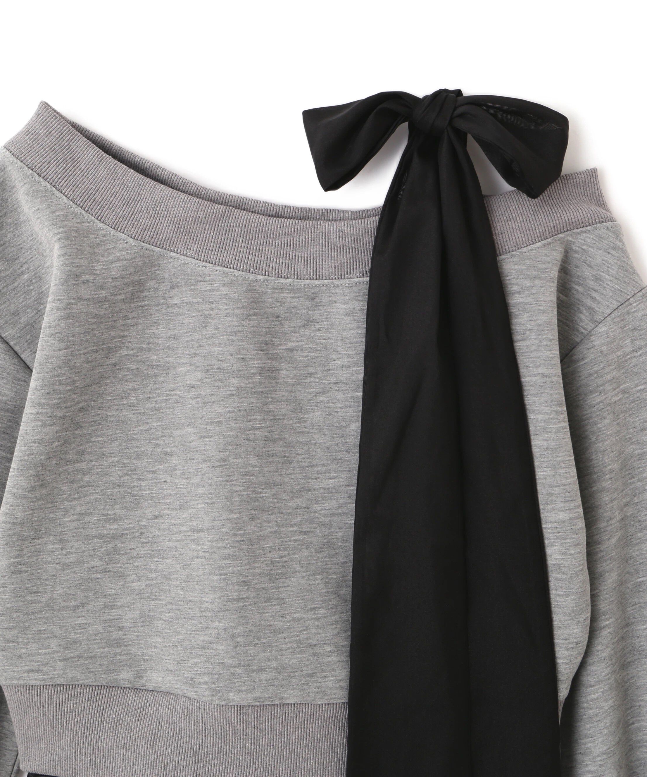  「肩リボンスウェットセットアップ」|ワンピース|