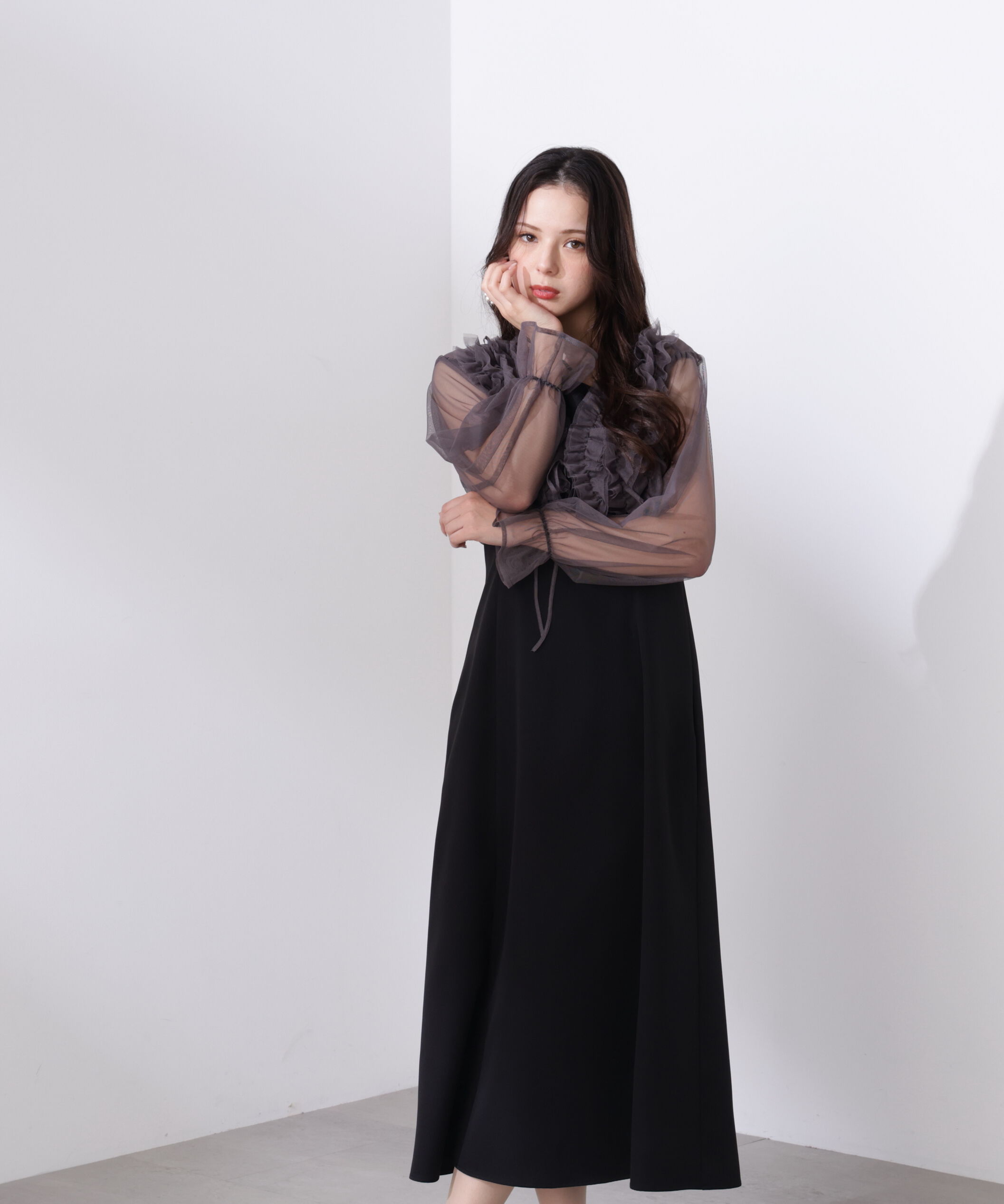 PROPORTION BODY DRESSING「＜L＞ラッフルボレロセットアップ　26SS」|ワンピース|