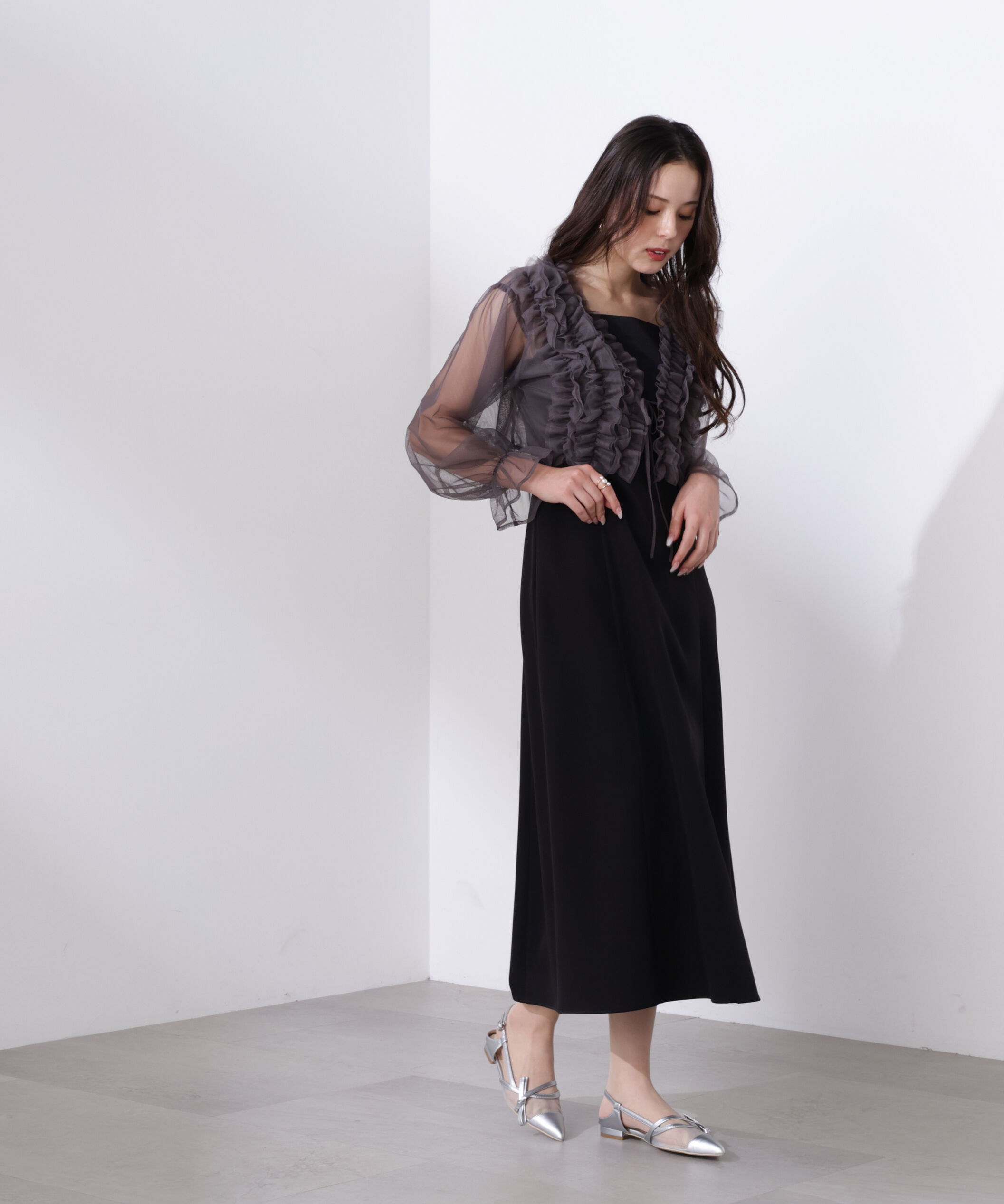 PROPORTION BODY DRESSING「＜L＞ラッフルボレロセットアップ　26SS」|ワンピース|