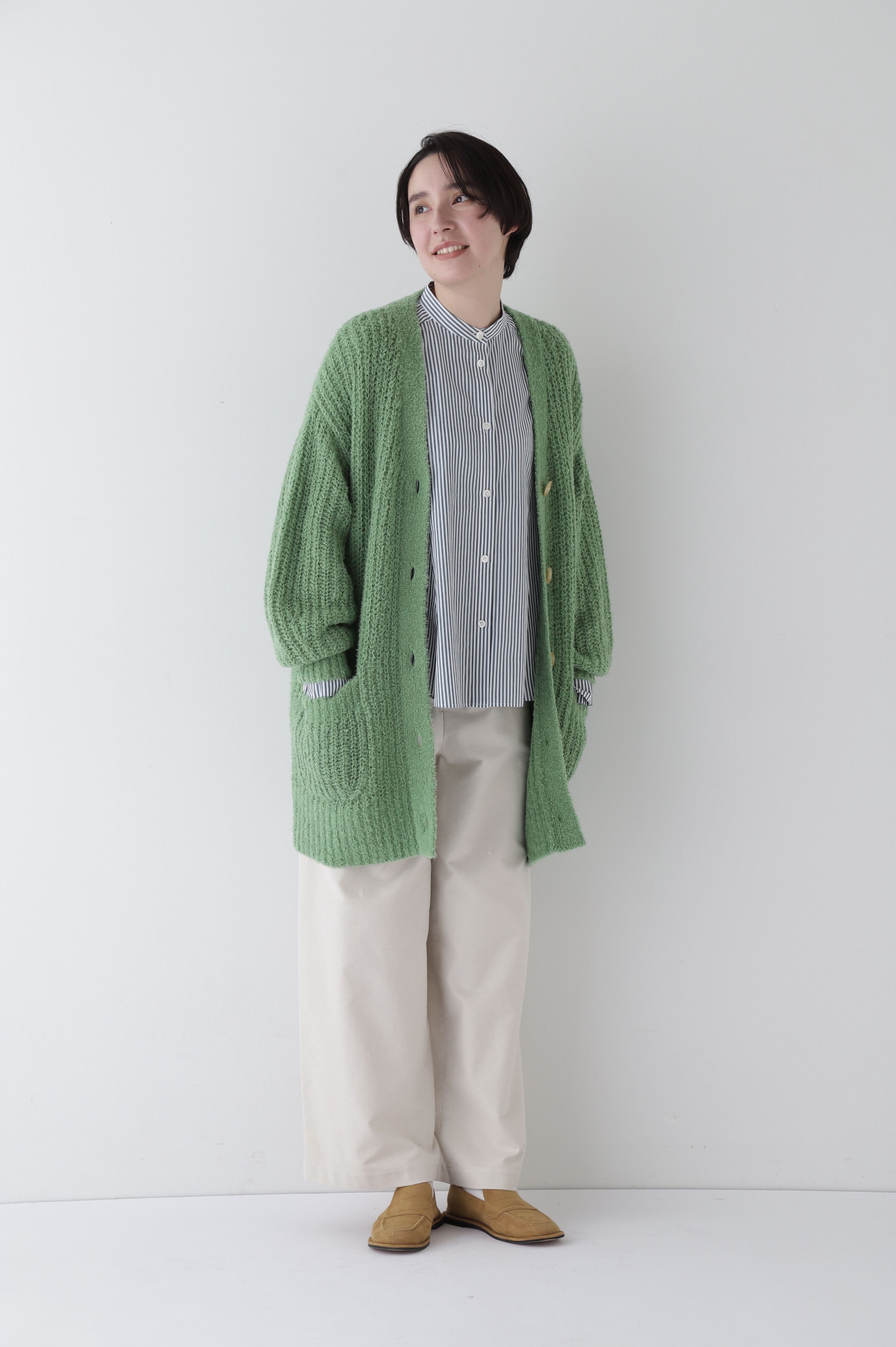  「◆ストレッチエアリードットコードセミワイドバレルパンツ」|その他|