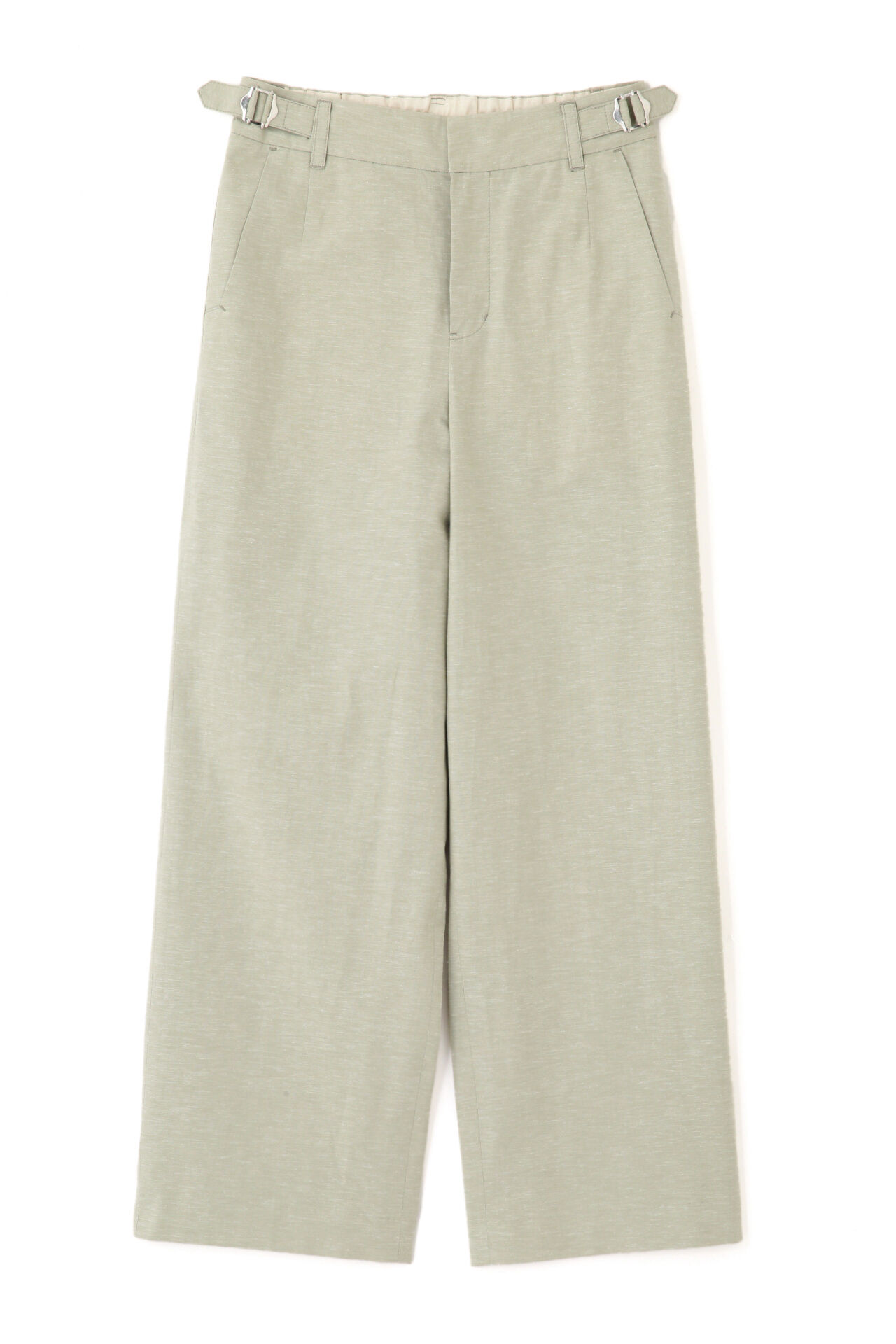  「◆綿麻シャンブレーセミワイドパンツ」|その他|