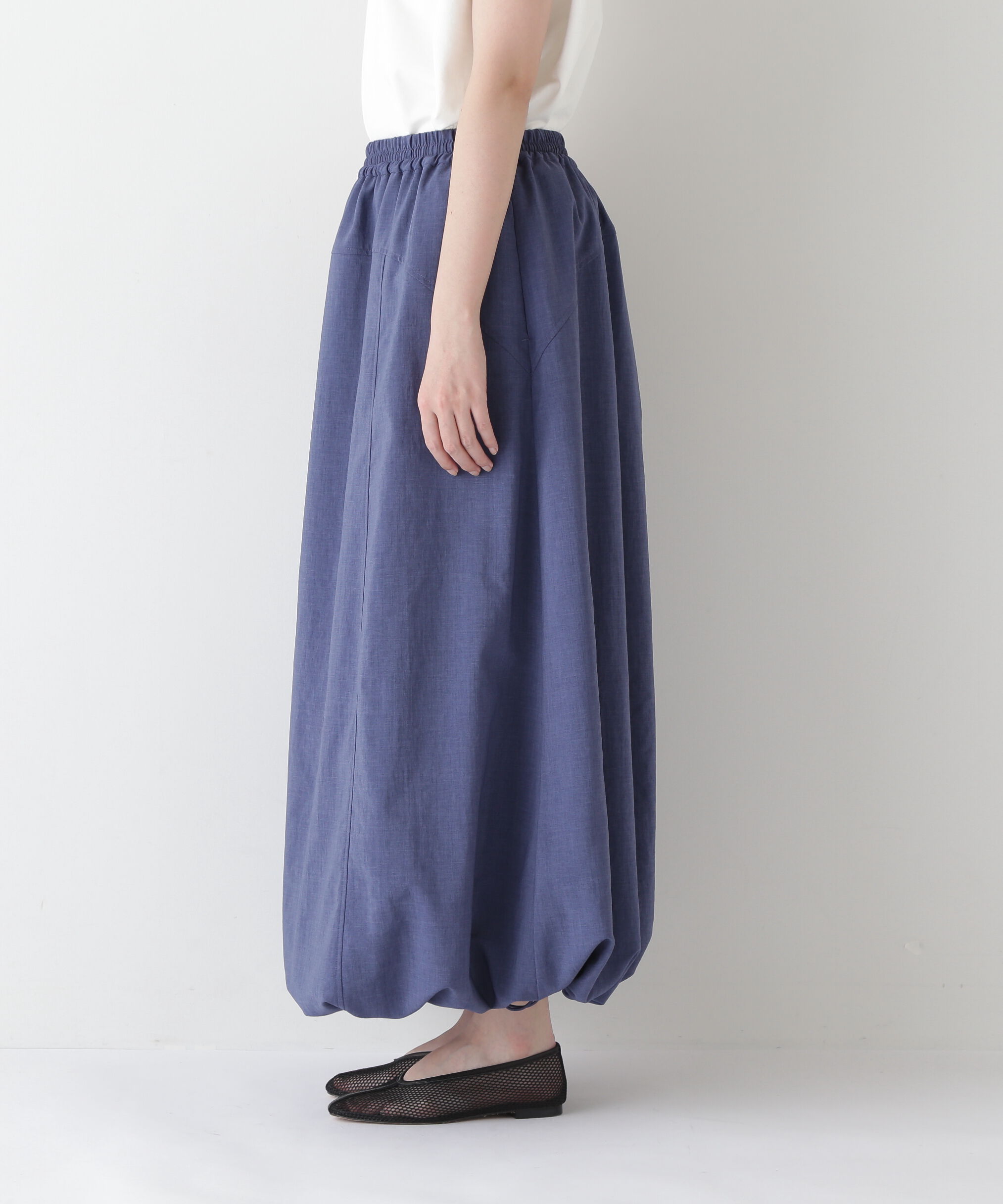  「◆【接触冷感・吸汗、速乾・吸水速乾】ドライポリエステルストレッチポプリンスカート」|スカート|