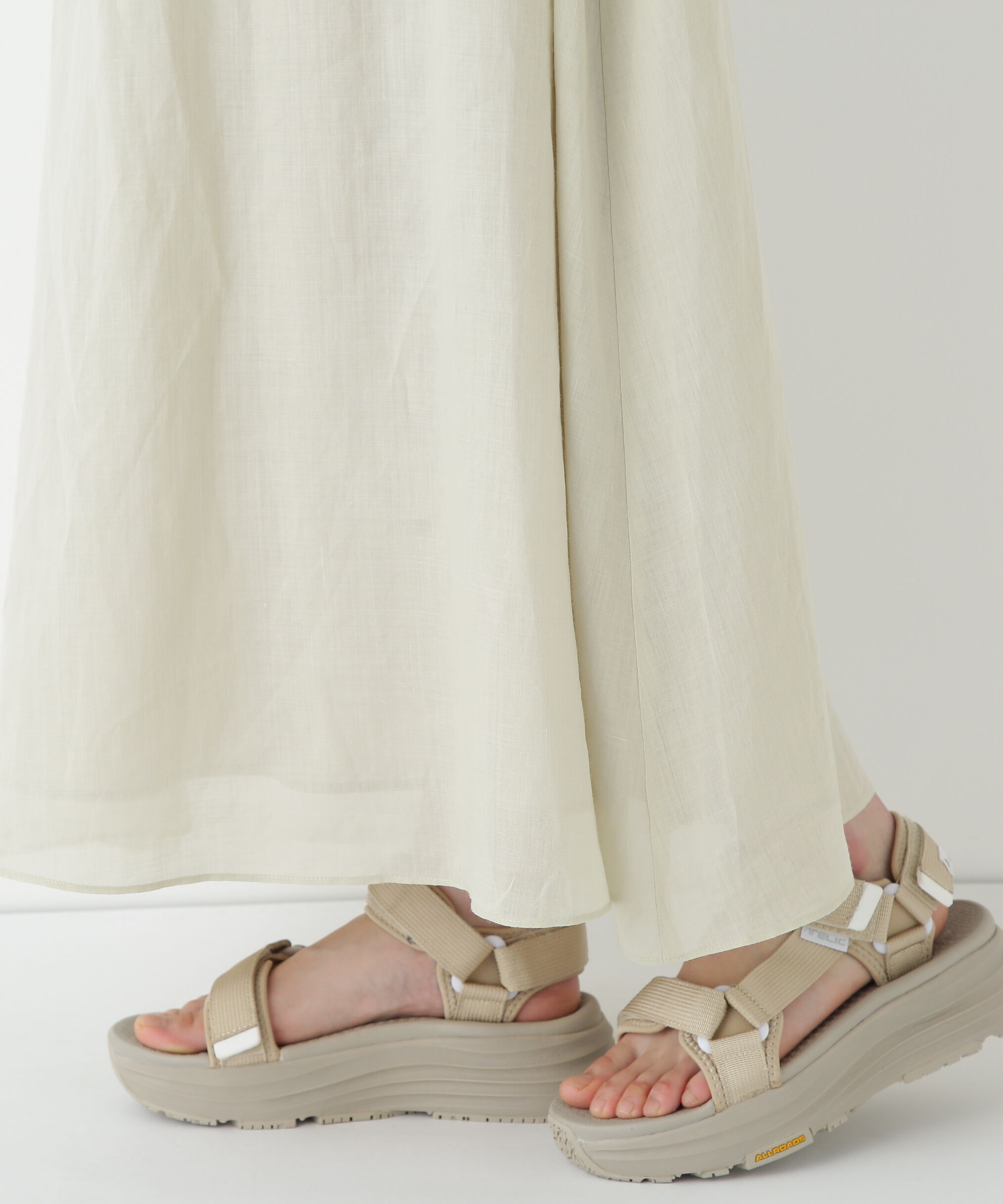  「◆ラミーサイドボックスタックギャザースカート」|スカート|