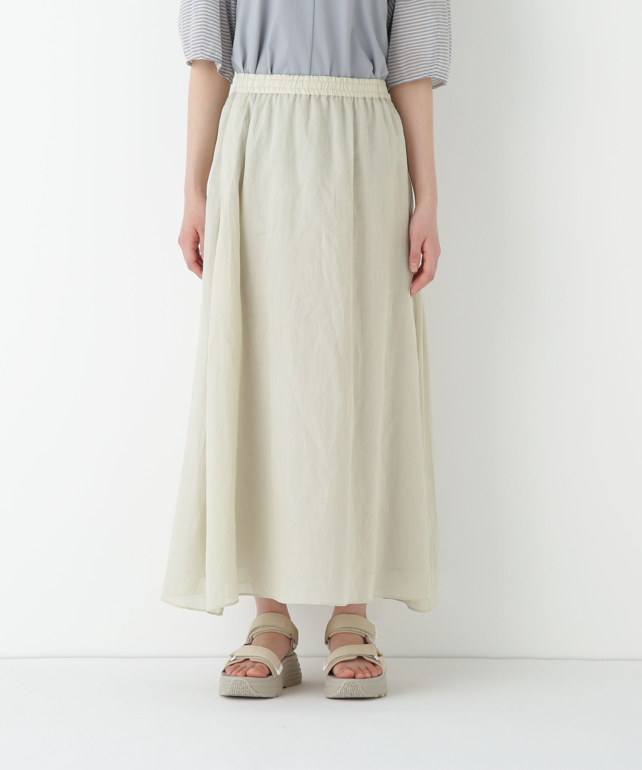  「◆ラミーサイドボックスタックギャザースカート」|スカート|