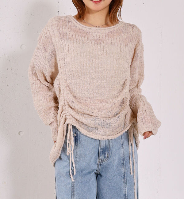 archives「ドロストスラブニットプルオーバー」|ニット・セーター|PINK