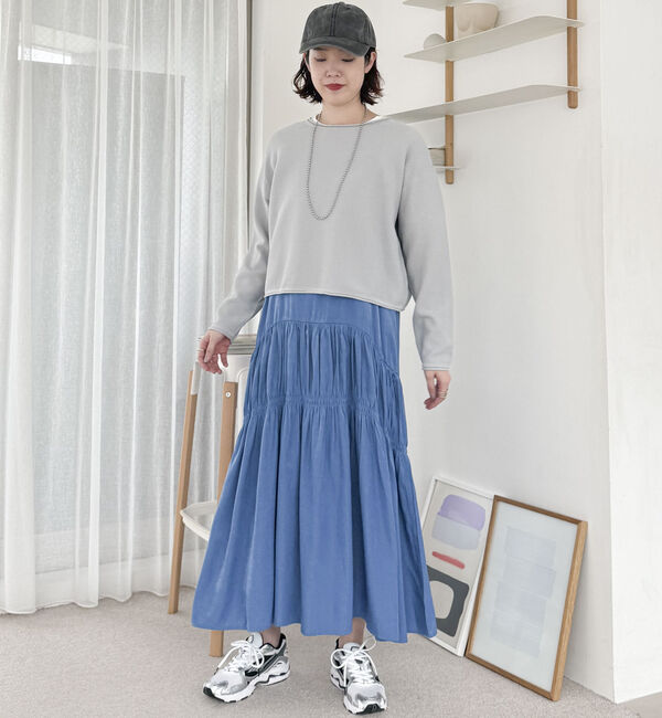 Doux archives「ニットＳＥＴティアードキャミワンピース」|ワンピース|