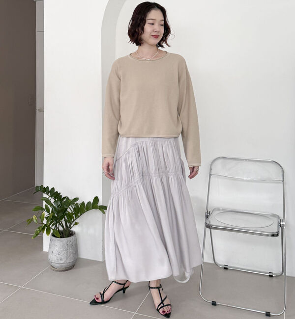 Doux archives「ニットＳＥＴティアードキャミワンピース」|ワンピース|