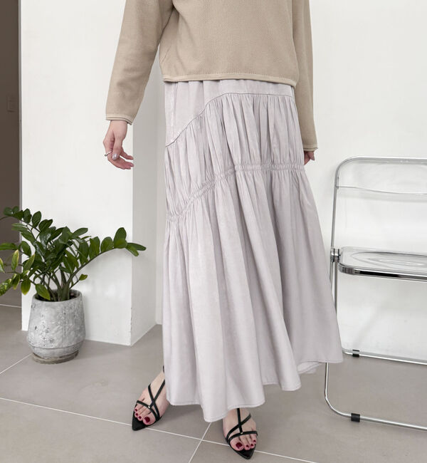 Doux archives「ニットＳＥＴティアードキャミワンピース」|ワンピース|