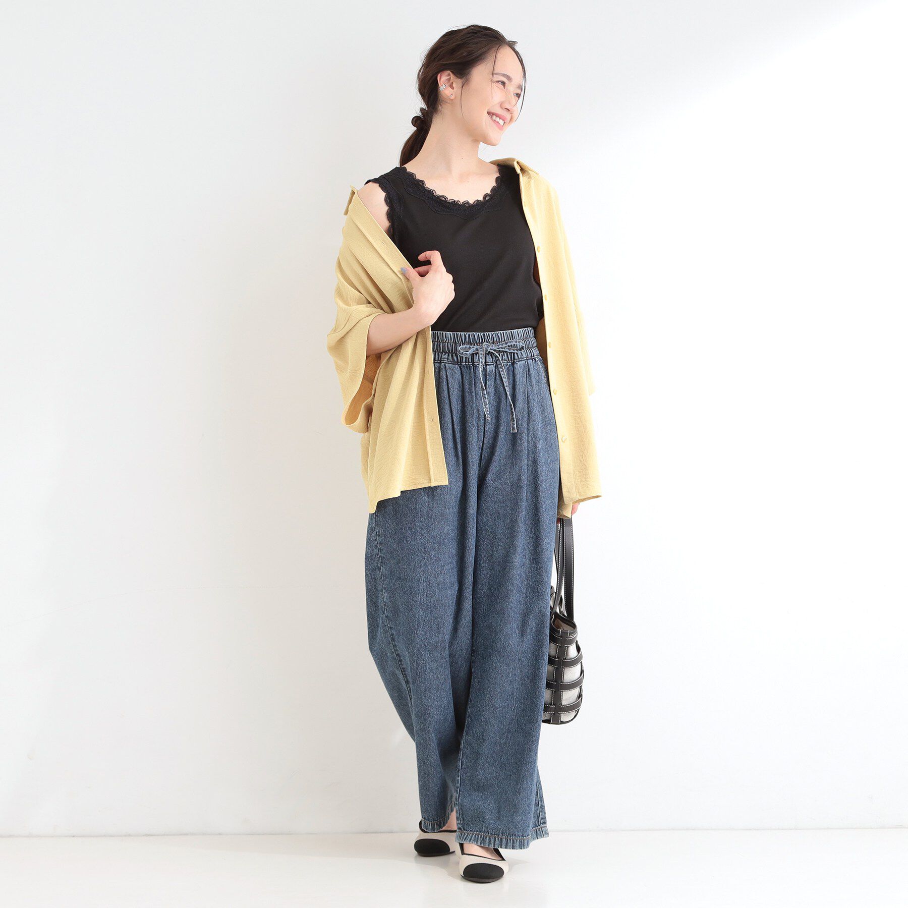 SHOO･LA･RUE「前後2WAYネック レースデザインタンクトップ」|キャミソール|