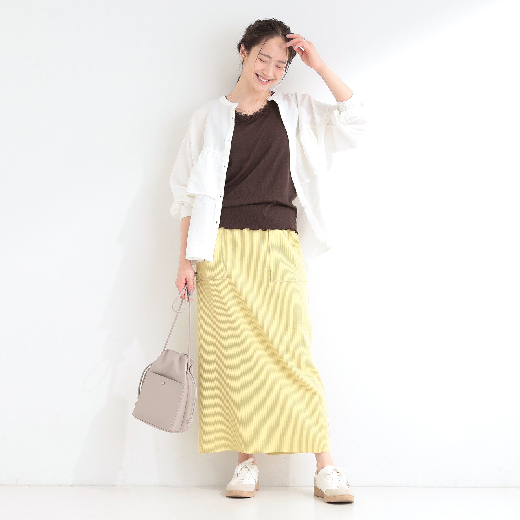 SHOO･LA･RUE「前後2WAYネック レースデザインタンクトップ」|キャミソール|